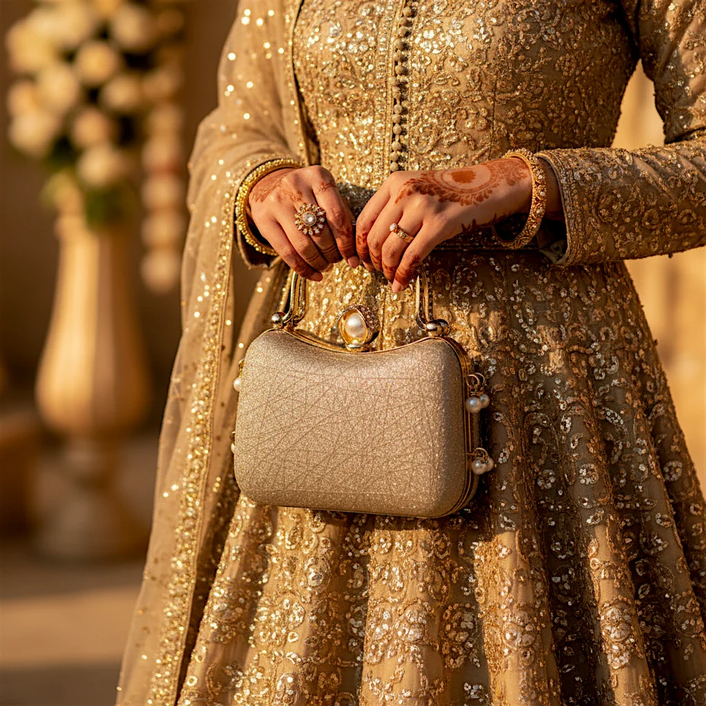 ladies bridal clutch fancy - Image 2