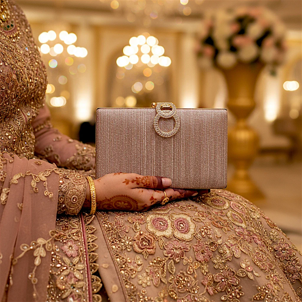 ladies bridal clutch fancy - Image 2