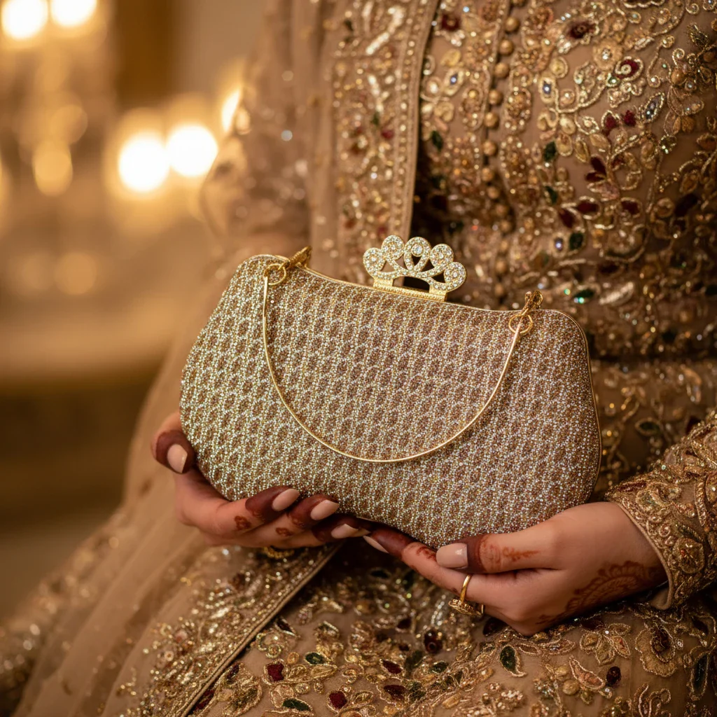 ladies bridal clutch fancy - Image 2