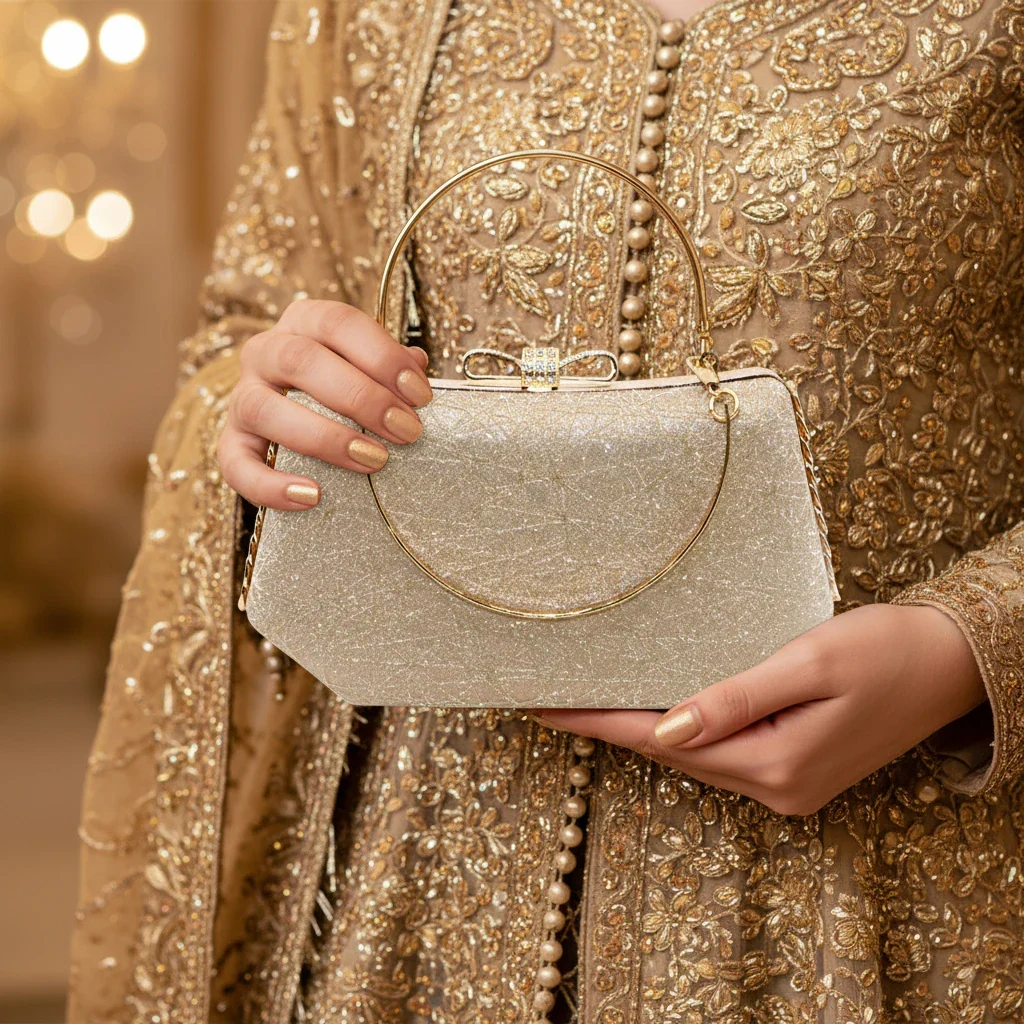 ladies bridal clutch fancy - Image 2