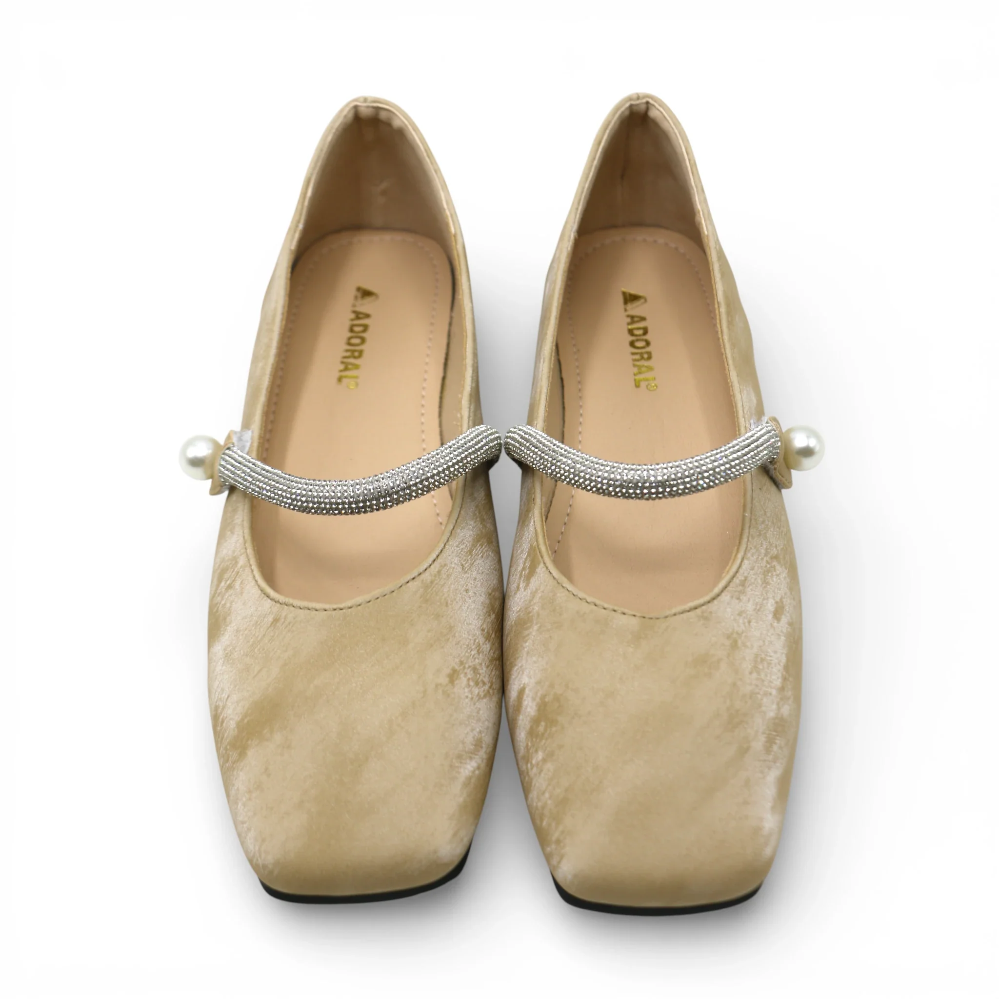 ladies fancy pumpy 36-41 khaki china 8812-37