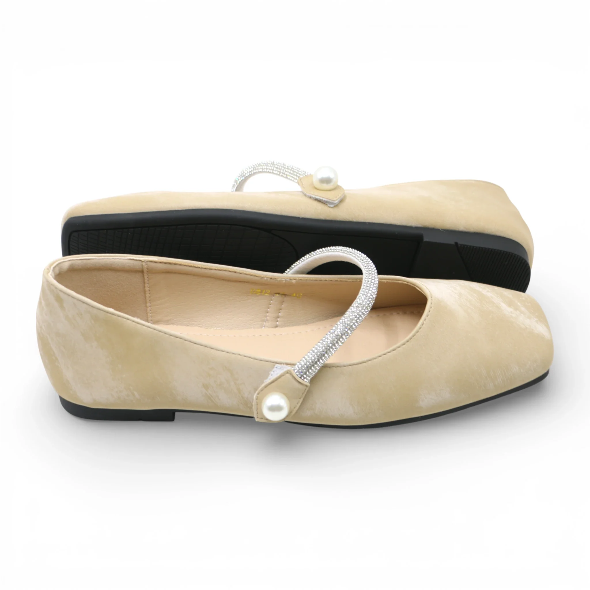ladies fancy pumpy 36-41 khaki china 8812-37 - Image 2