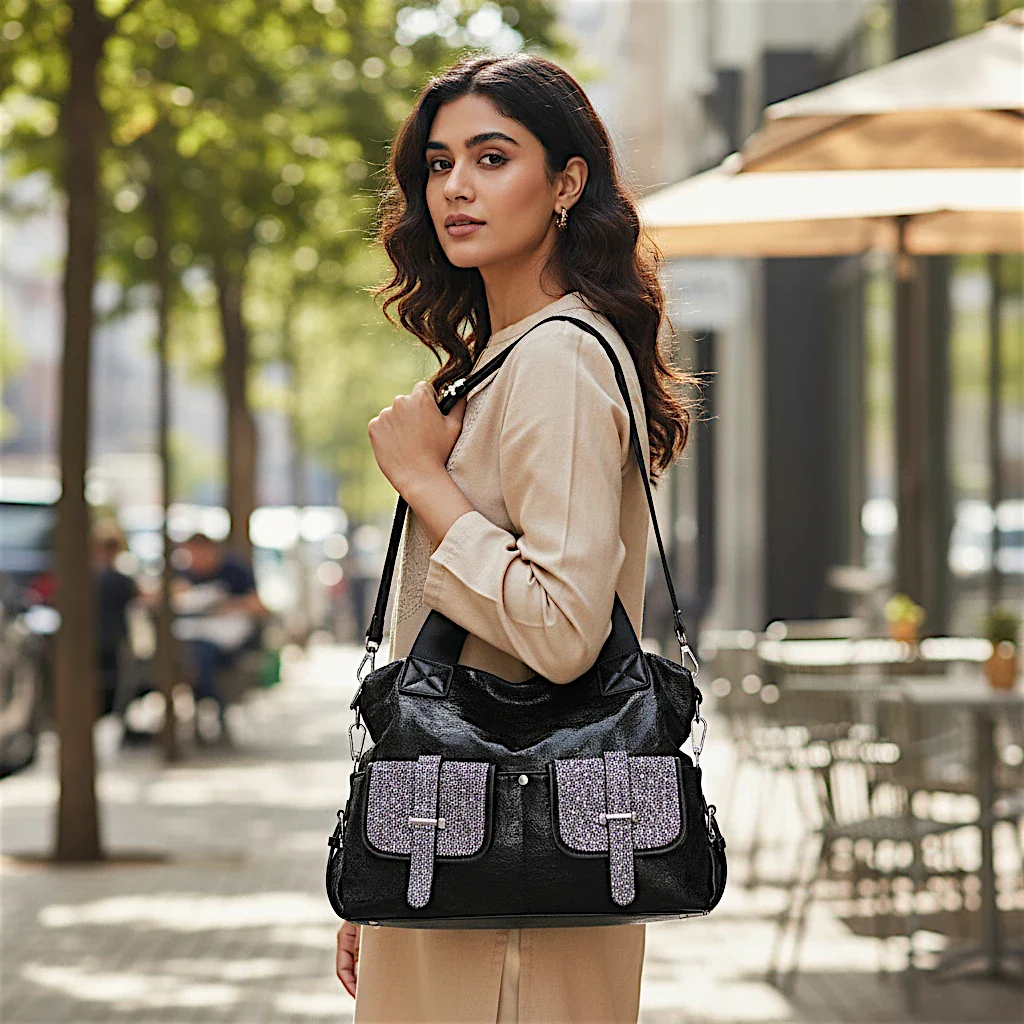 ladies fancy shoulder bag china 2033-2 - Image 2