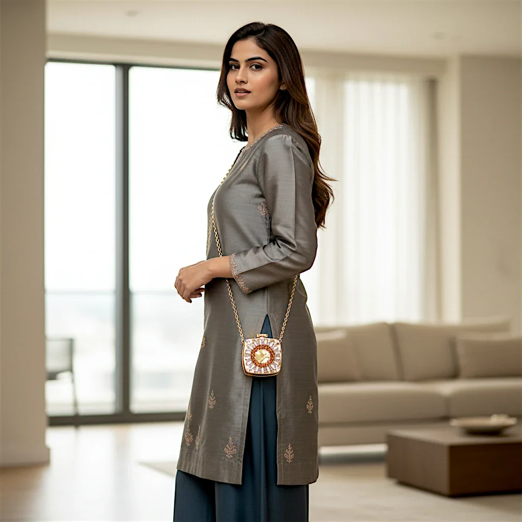 ladies mini fancy clutch china 007 - Image 2