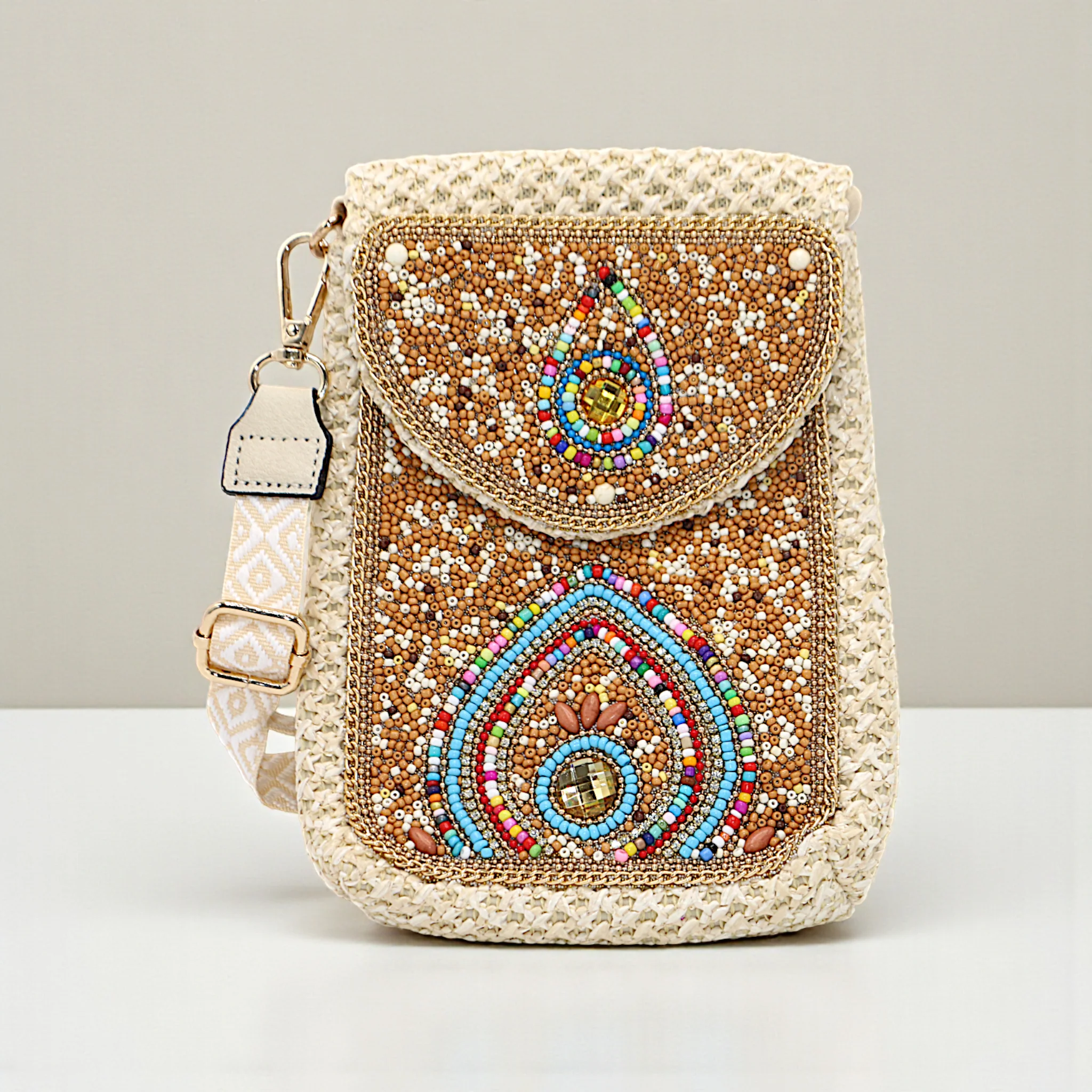 ladies mobile pouch with beads china - Image 3