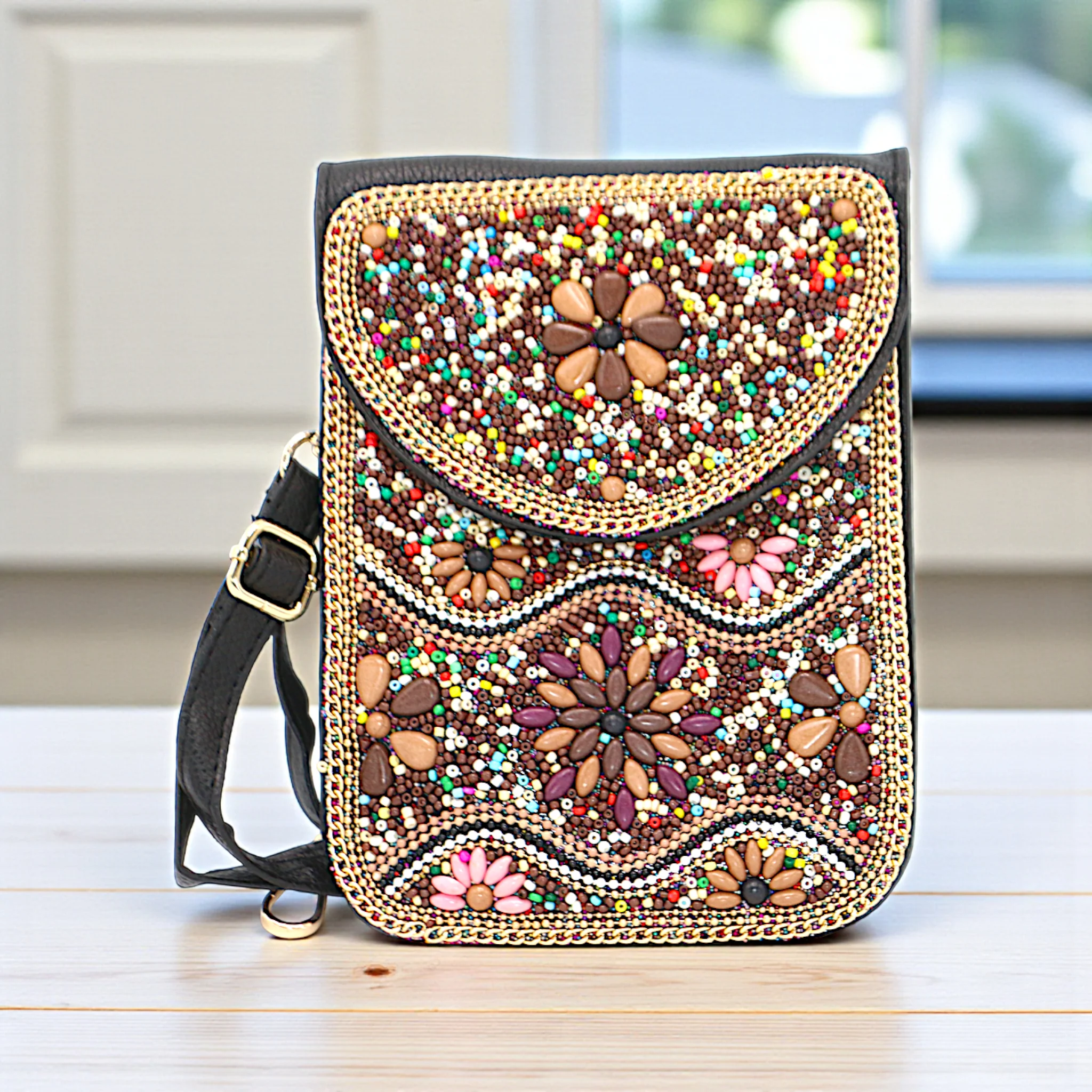 ladies mobile pouch with beads china - Image 3