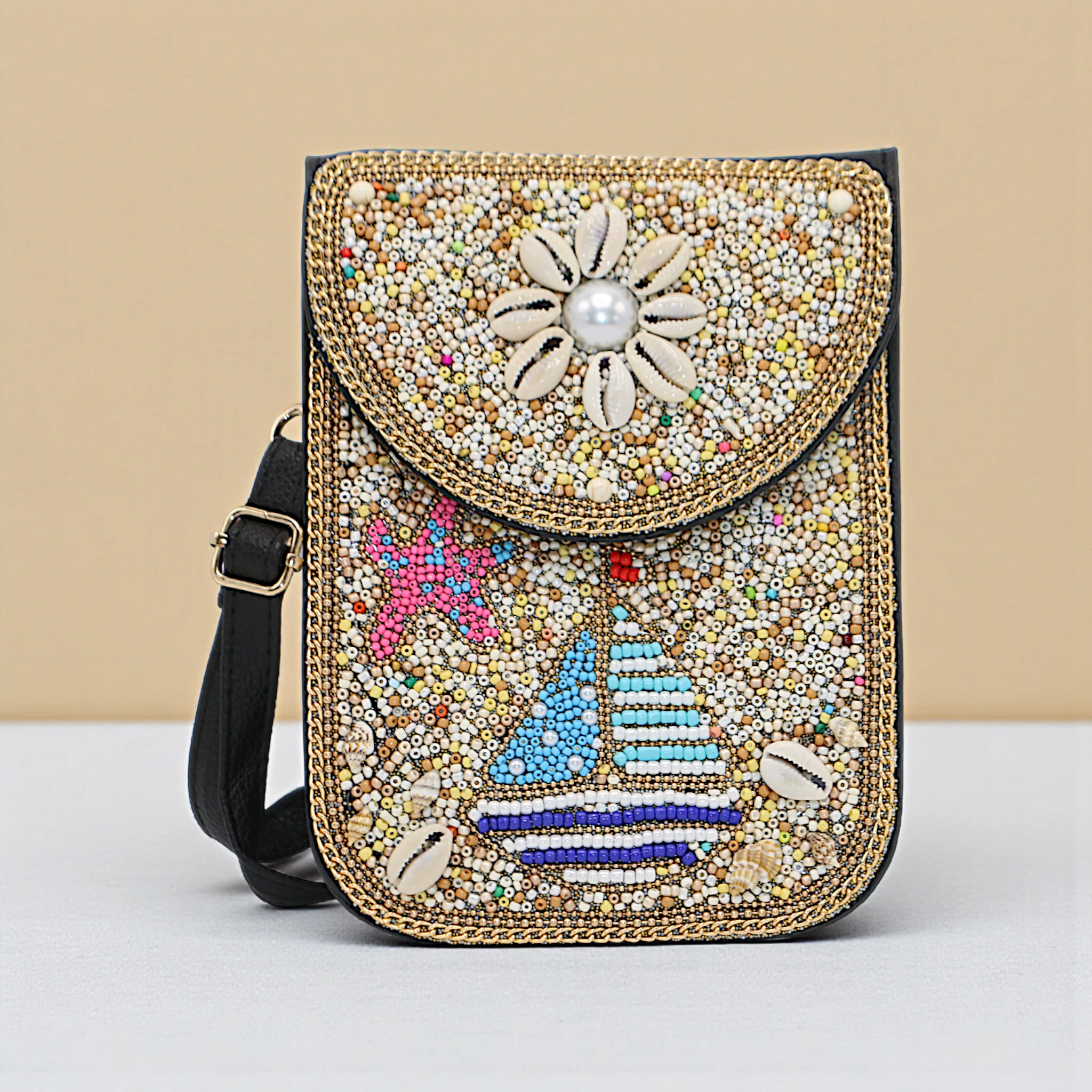 ladies mobile pouch with beads china - Image 4