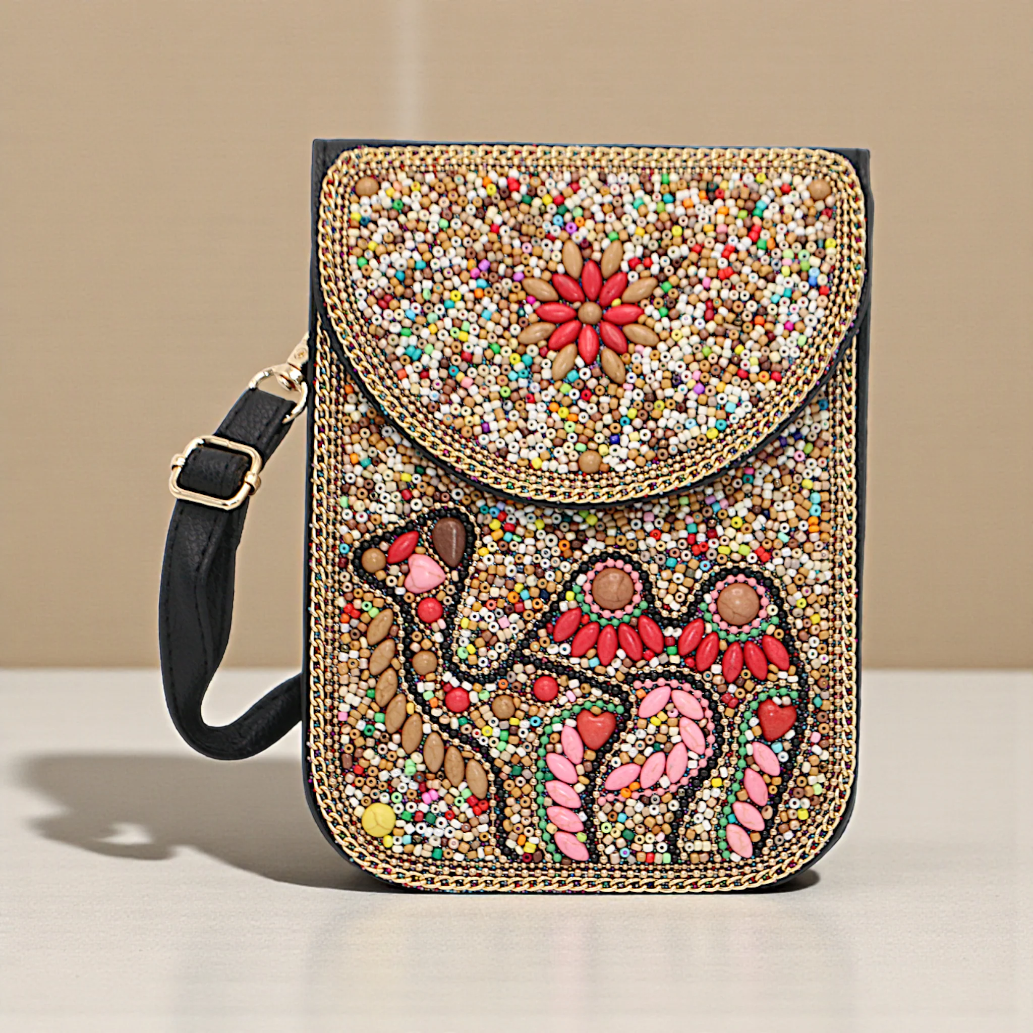 ladies mobile pouch with beads china - Image 7