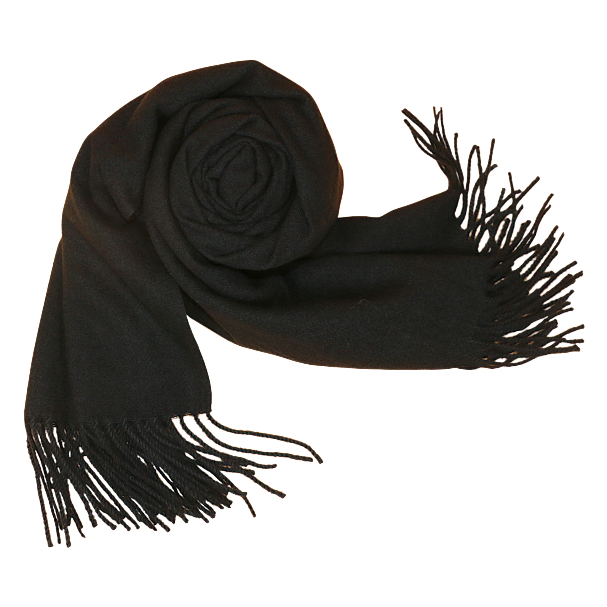 ladies scarf wool black china 224 - Image 2