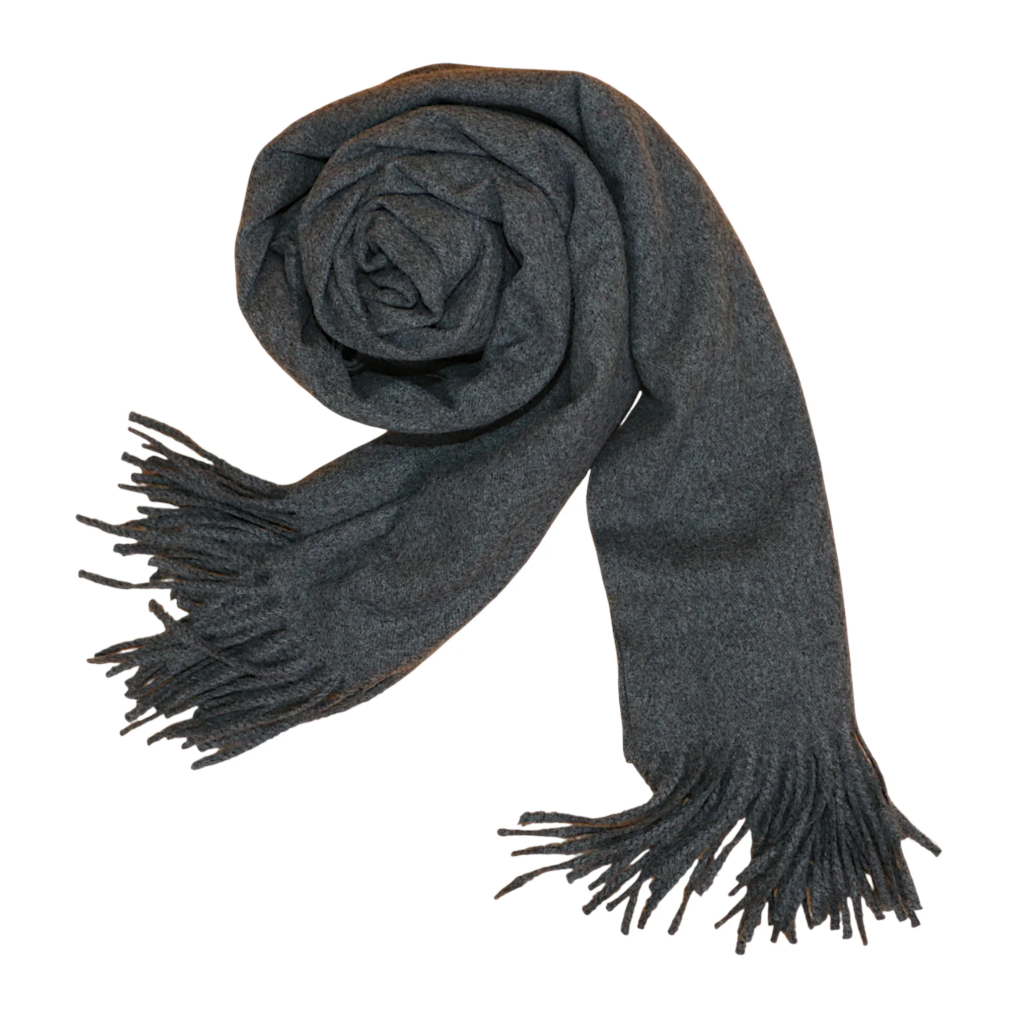 ladies scarf wool dark grey china 225 - Image 2