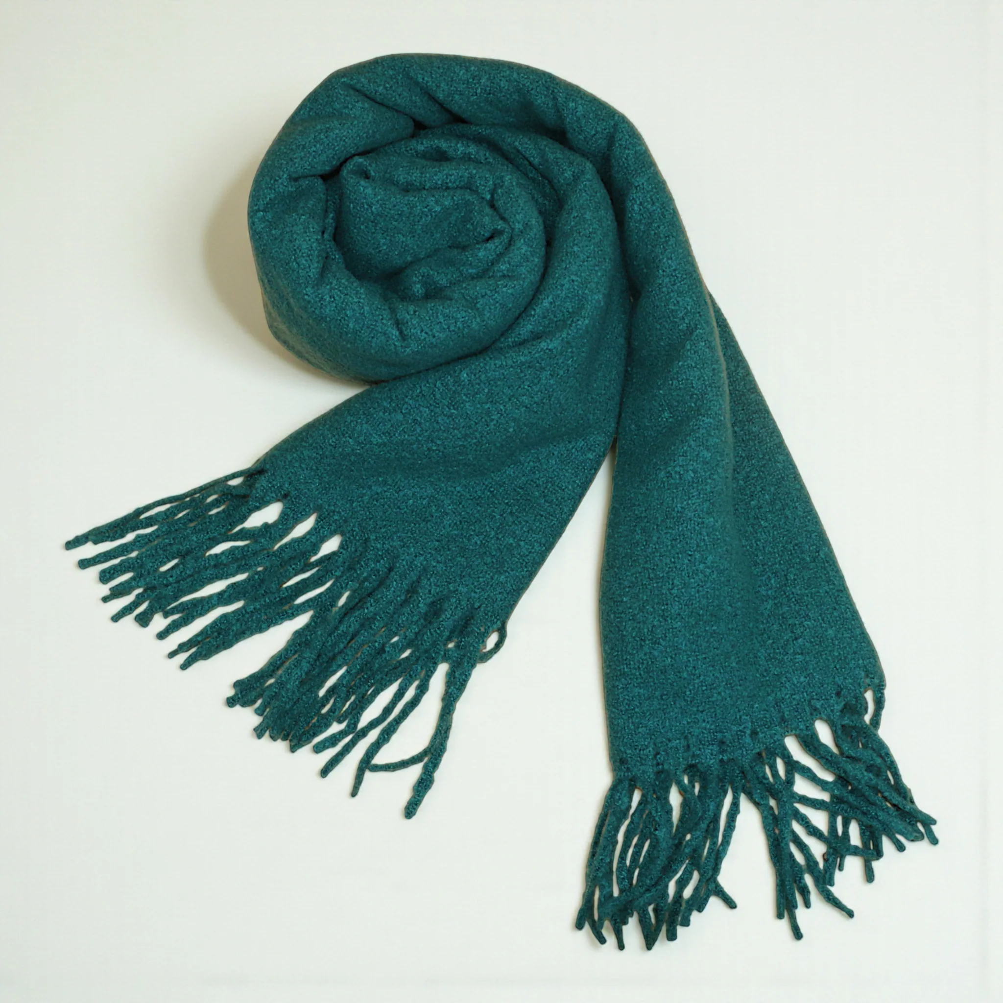 ladies scarf wool green china 223 - Image 2