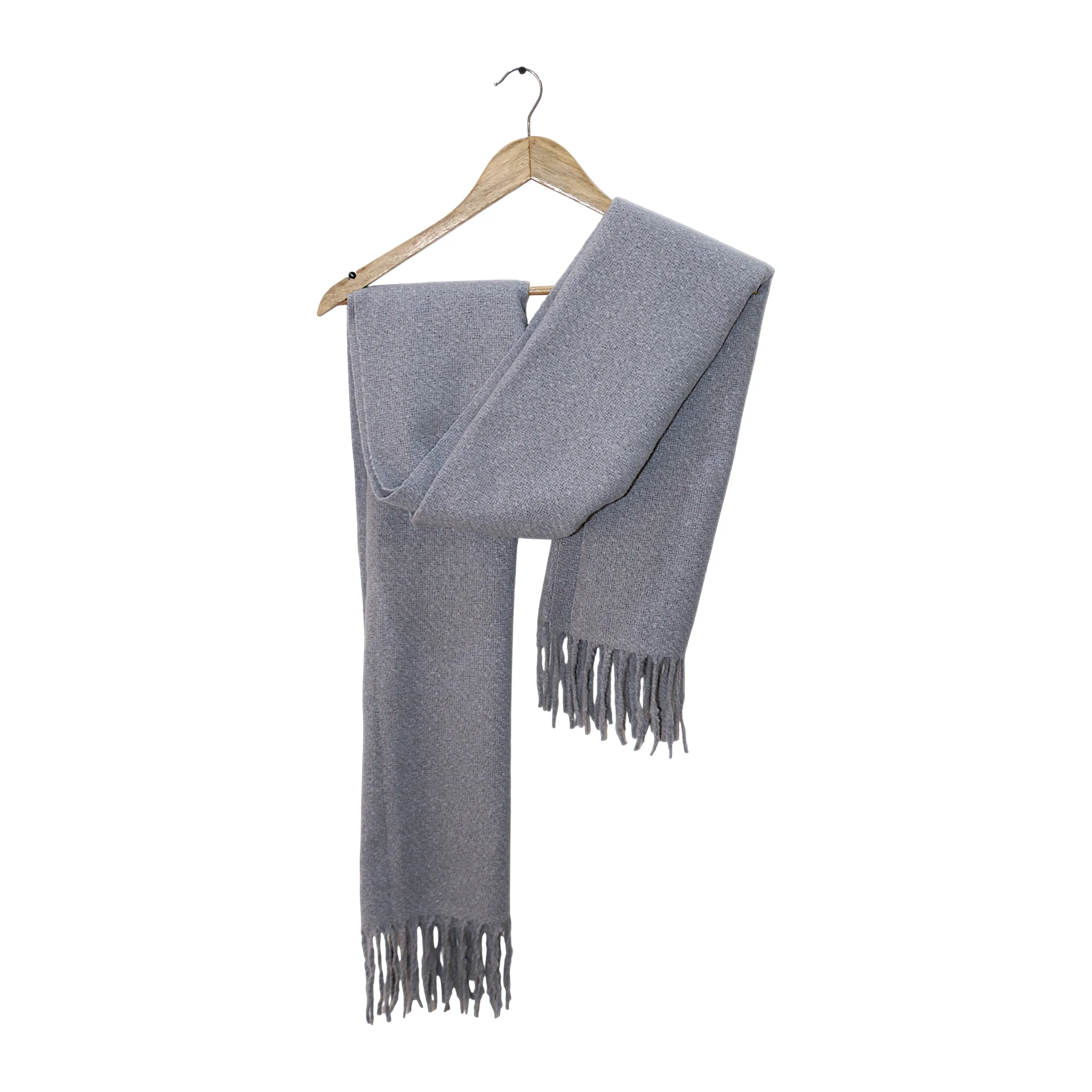 ladies scarf wool light grey china 223 - Image 2