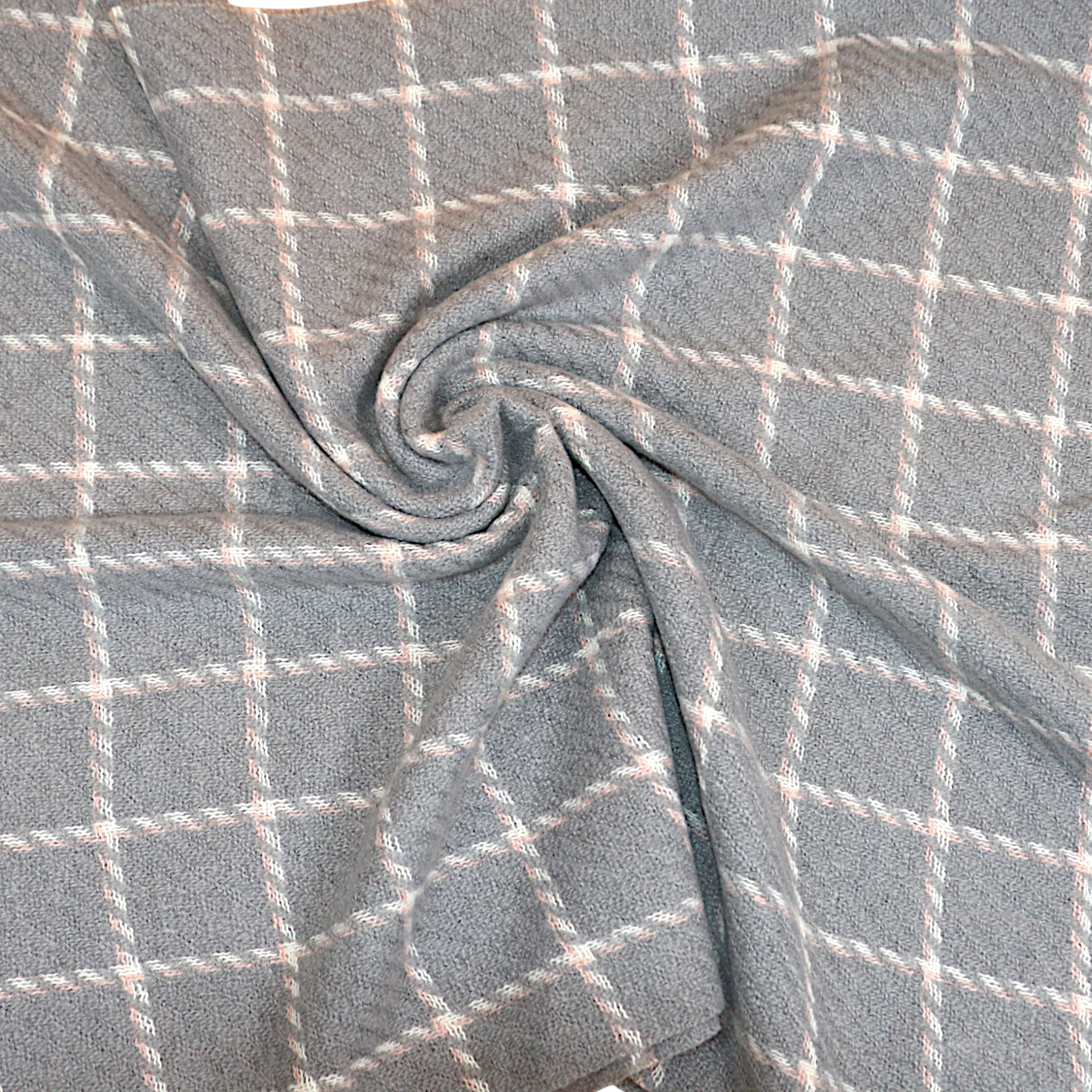ladies scarf wool light grey china 227 - Image 2