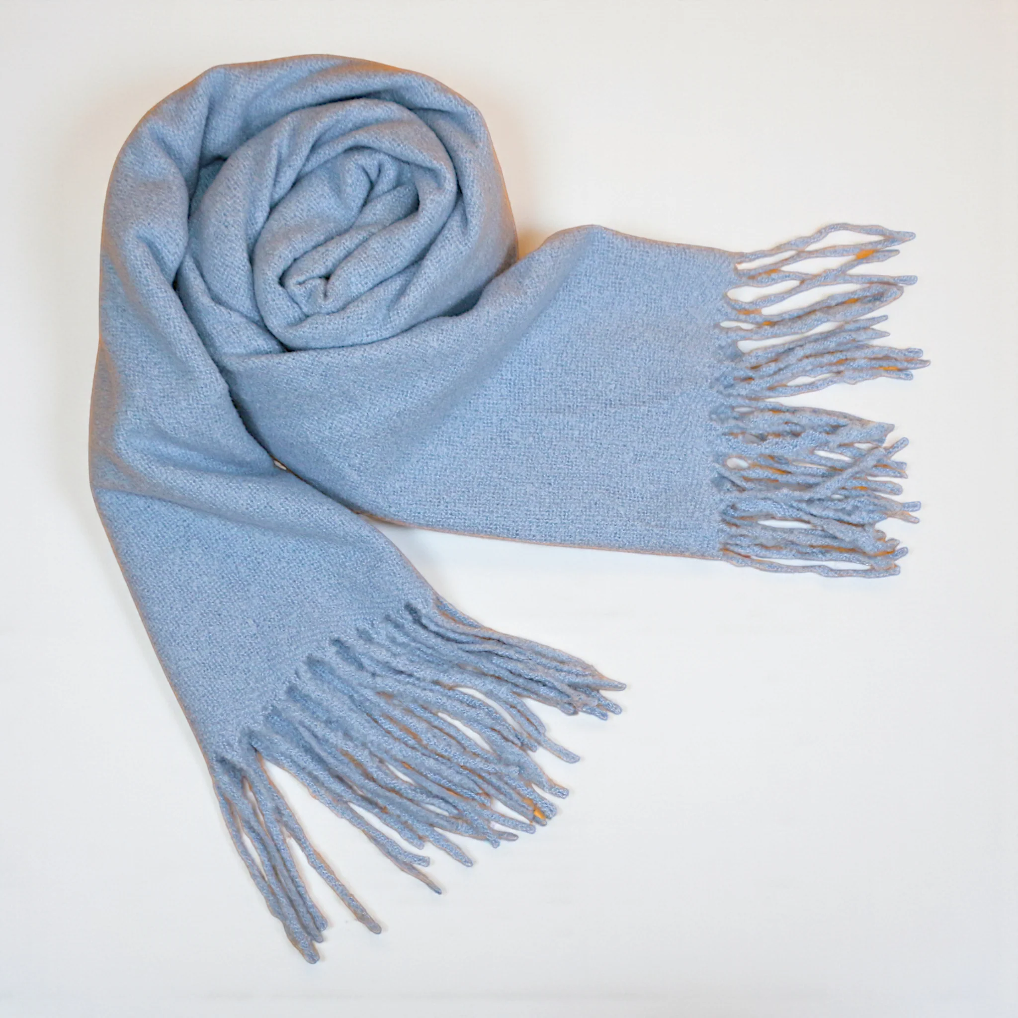 ladies scarf wool sky blue china 223 - Image 2