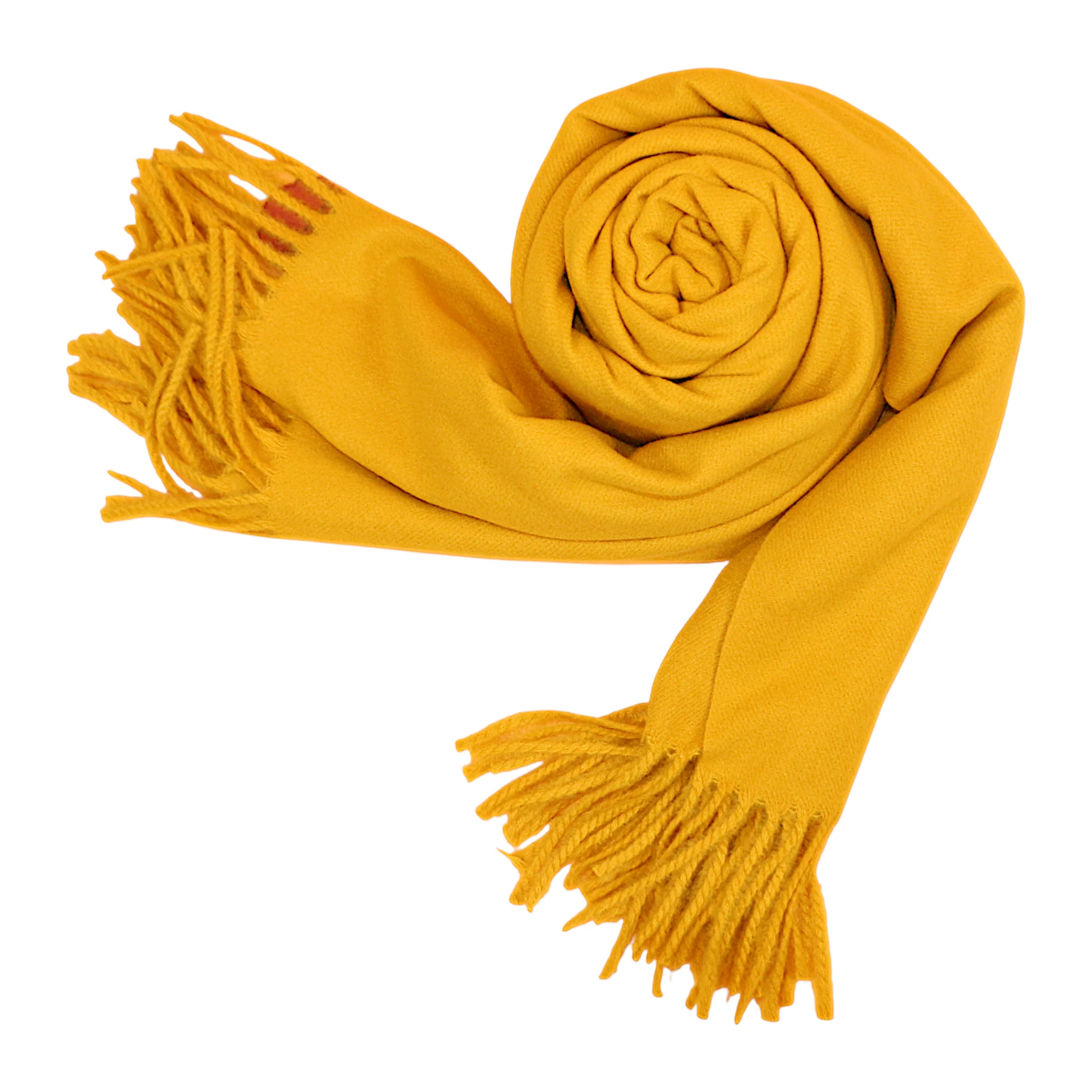 ladies scarf wool yellow china 225 - Image 2
