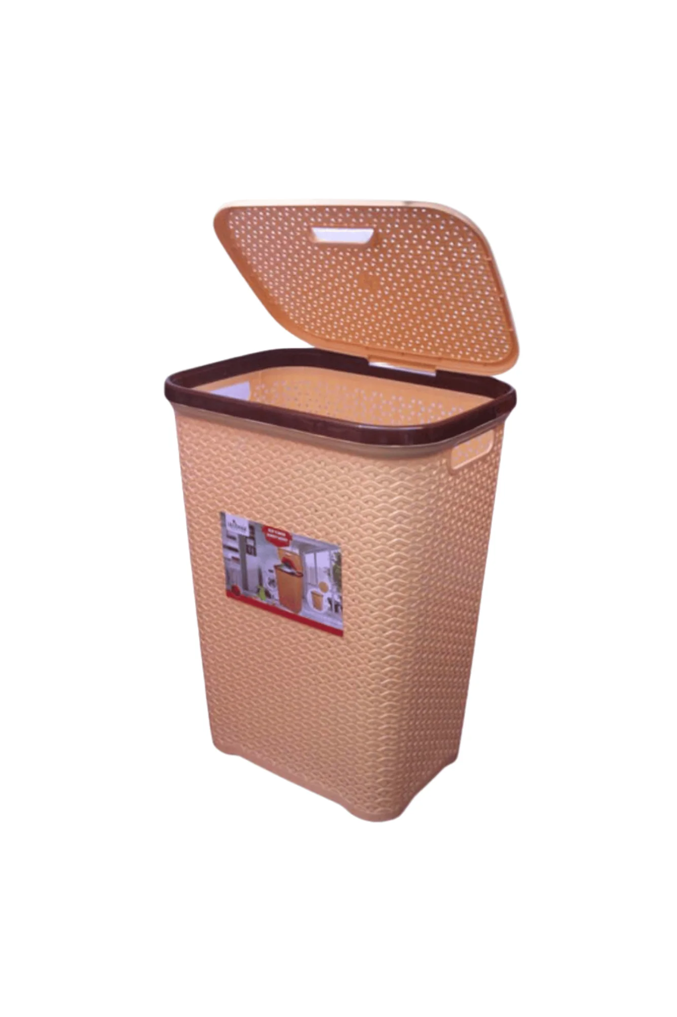 plastic laundry basket & lid pak lavienna - Image 2