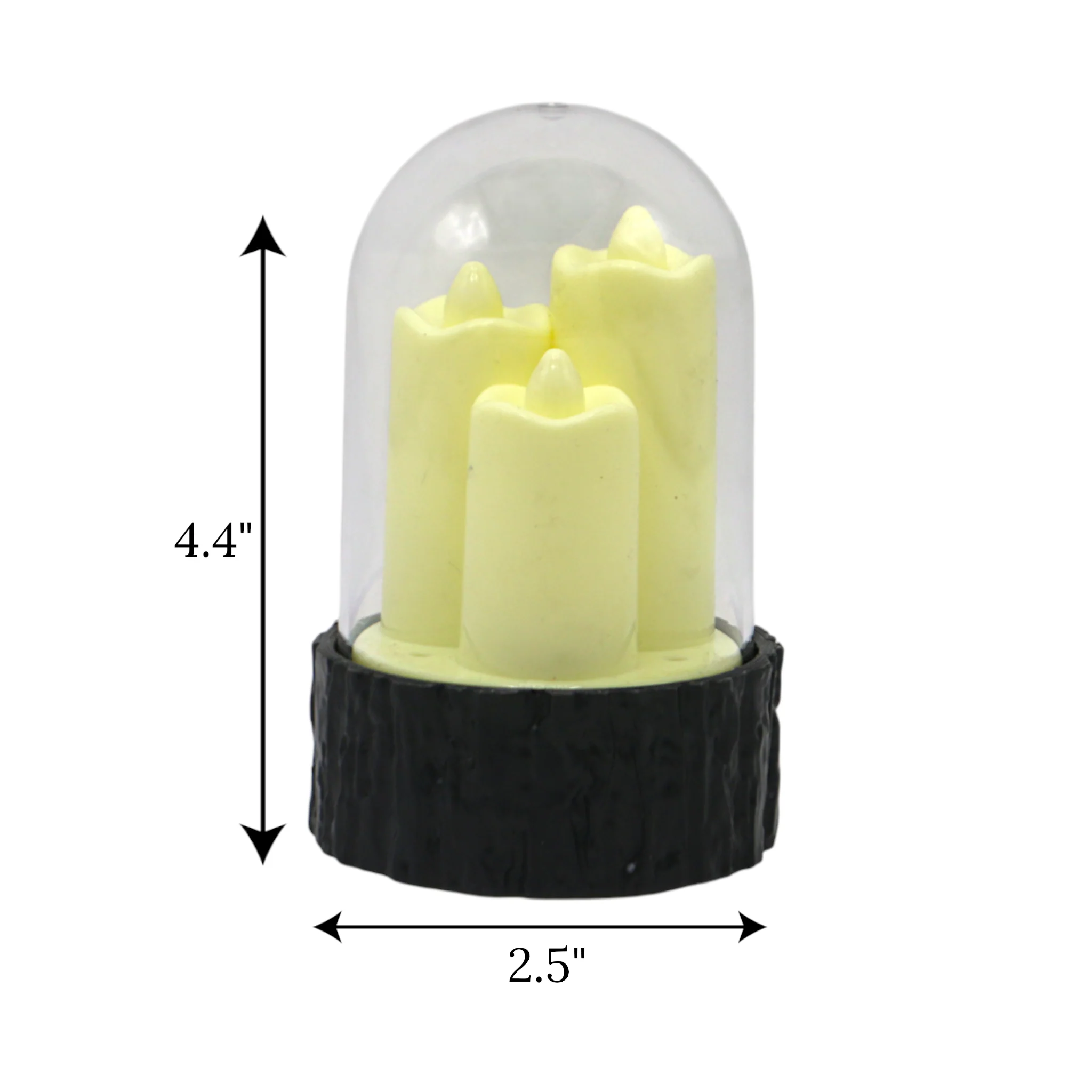 led candle 3s in plastic globe china 1pc 4.4x2.5 - Image 2