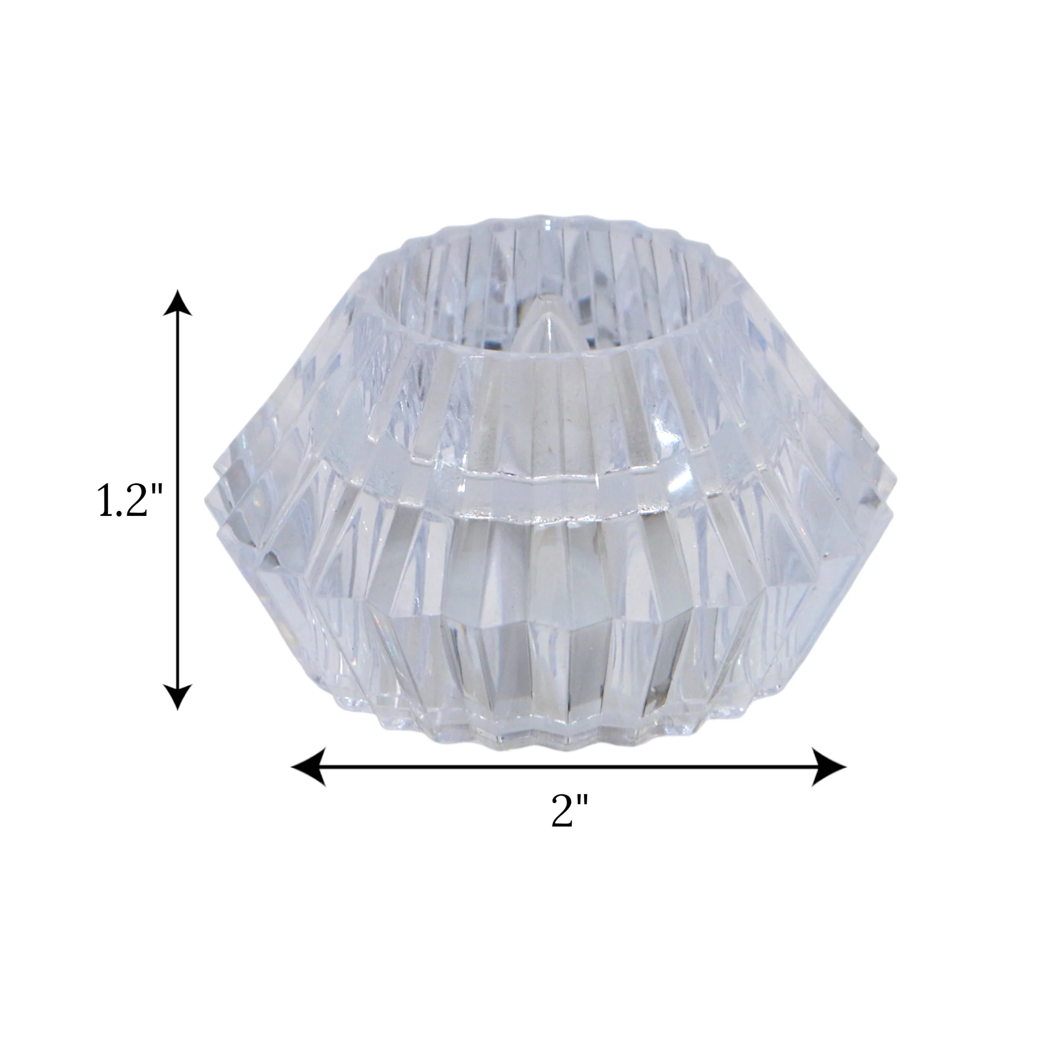 led candle crystal diamond cut 1pc china 1.2x2 - Image 2
