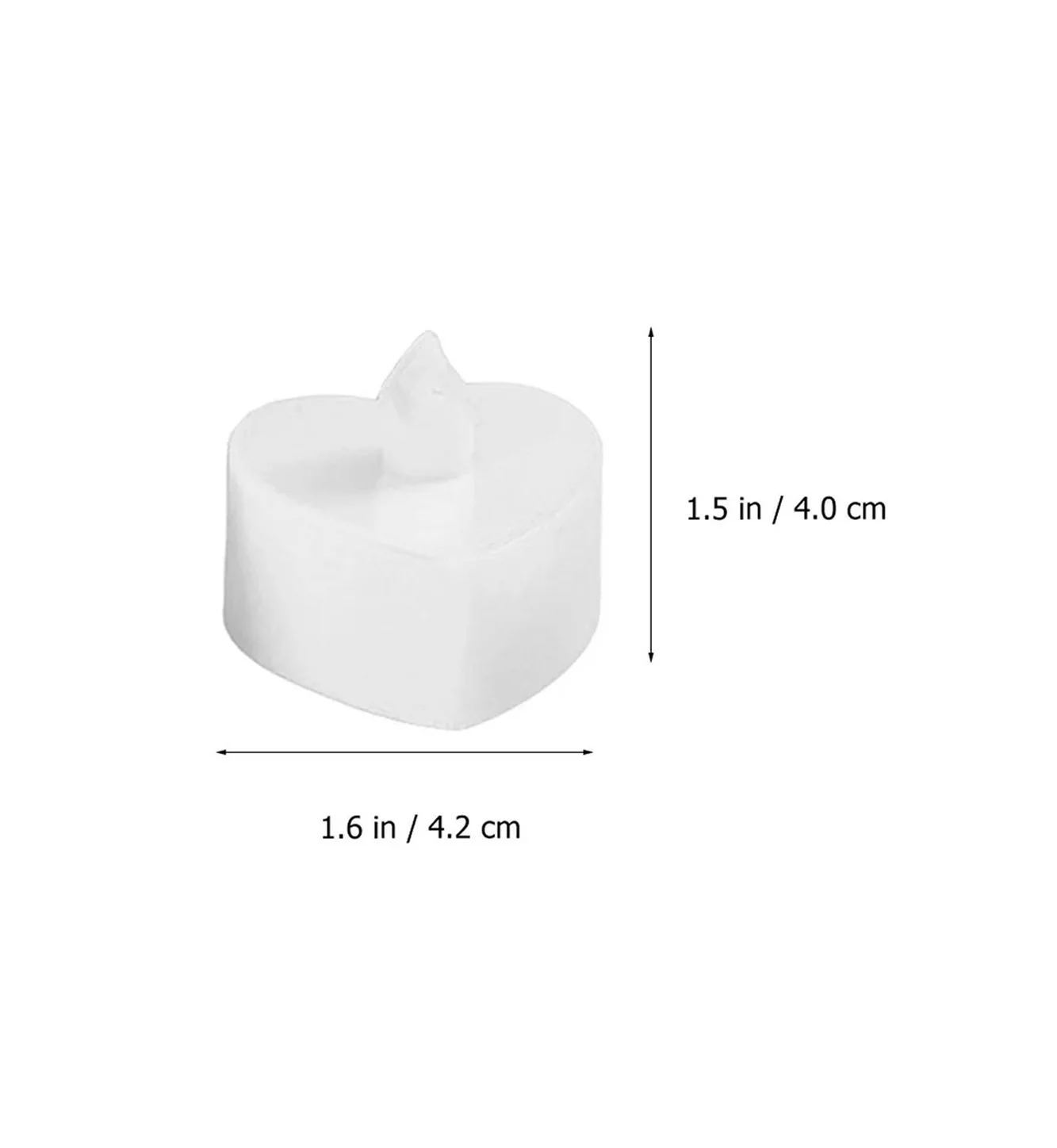 led candle heart 1pc china "1.5x1.5" - Image 2