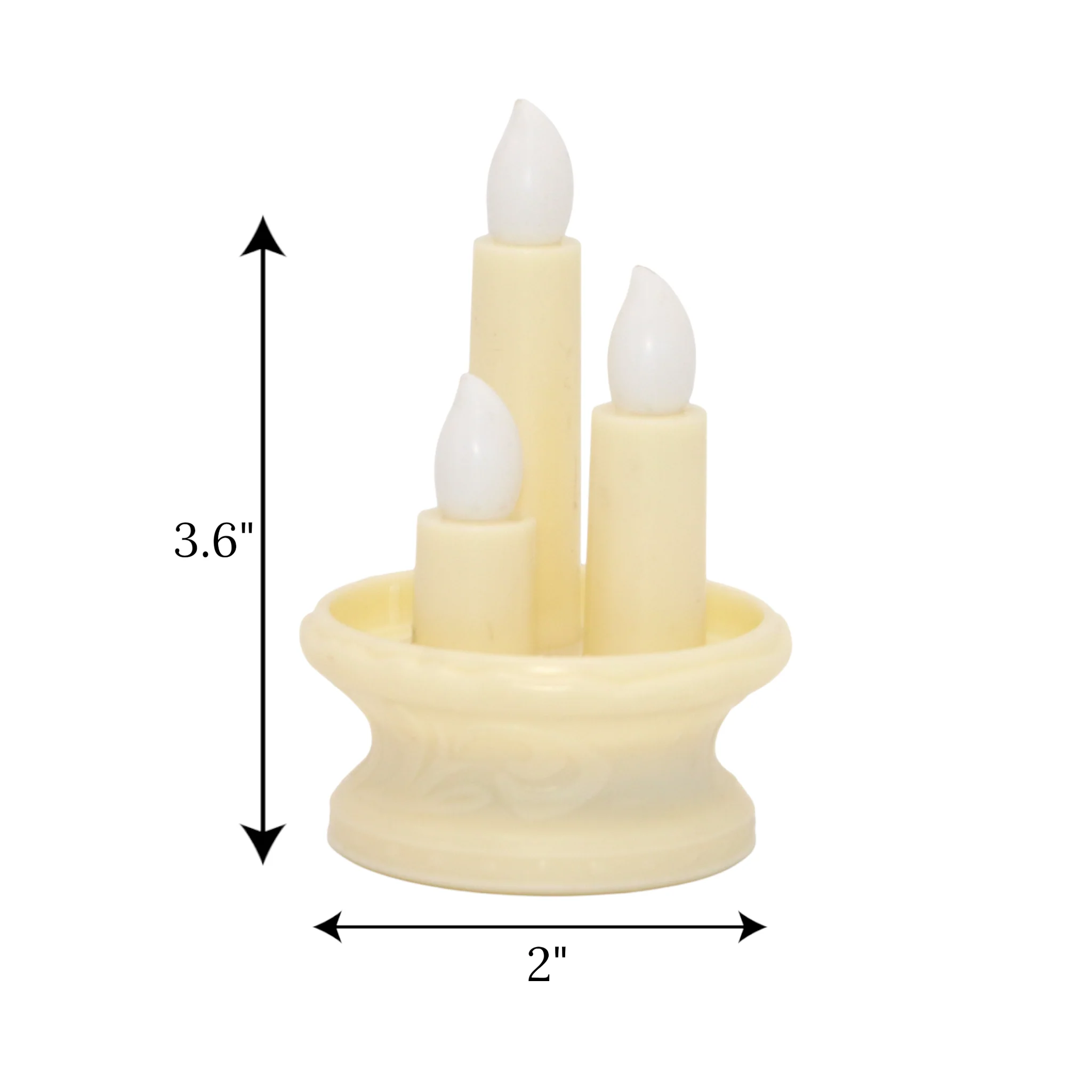 led candle off white 3s china 3.6x2 - Image 2