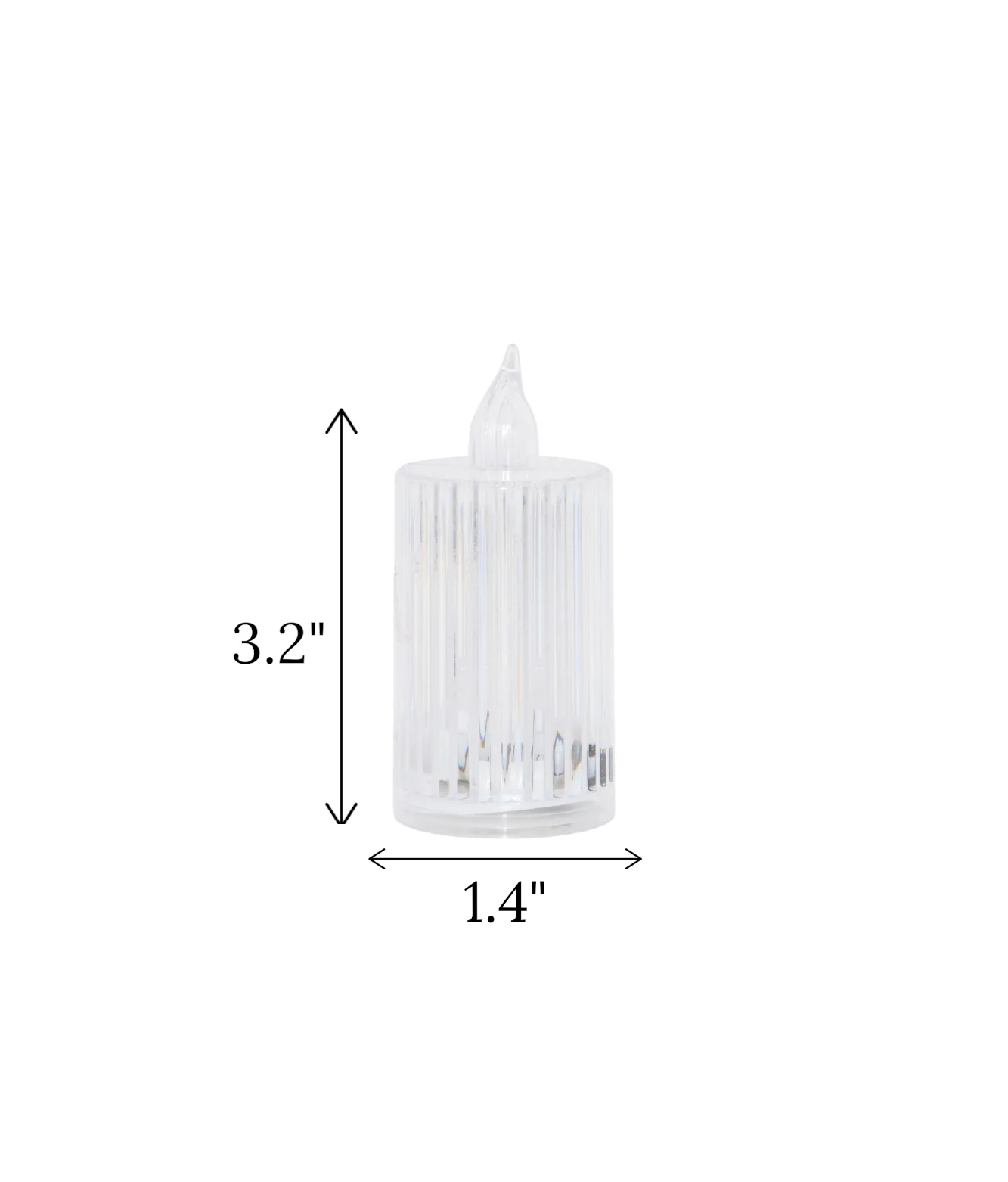 led candle vertical stripe large china "3.2x1.4" - Image 2