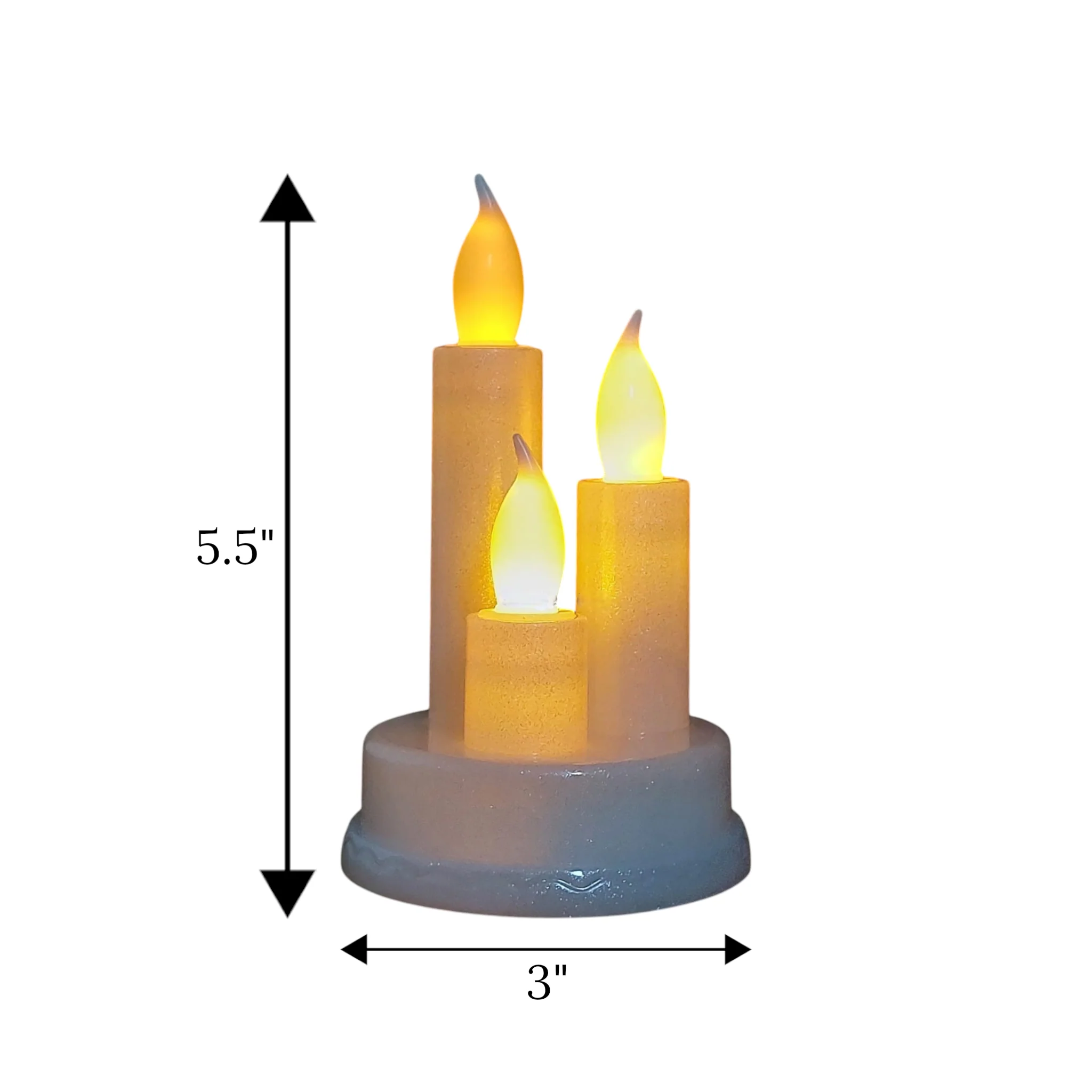 led candle white/off-white 3s china "5.5x3" - Image 2