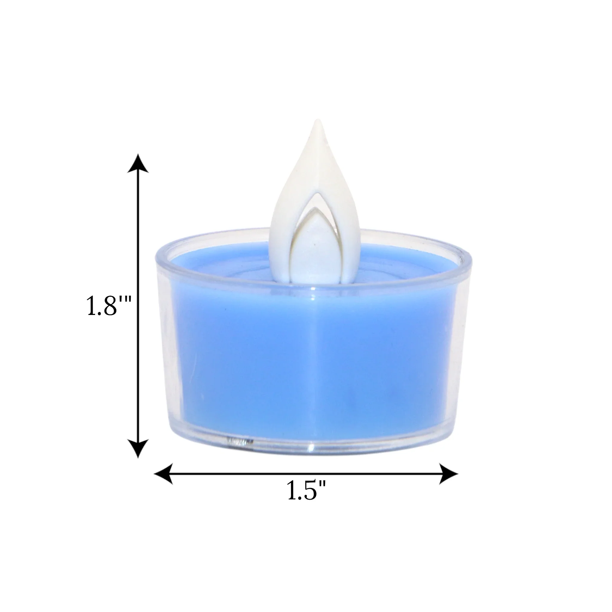 led tea light candle blue 1pc china 1.8x1.5 - Image 2