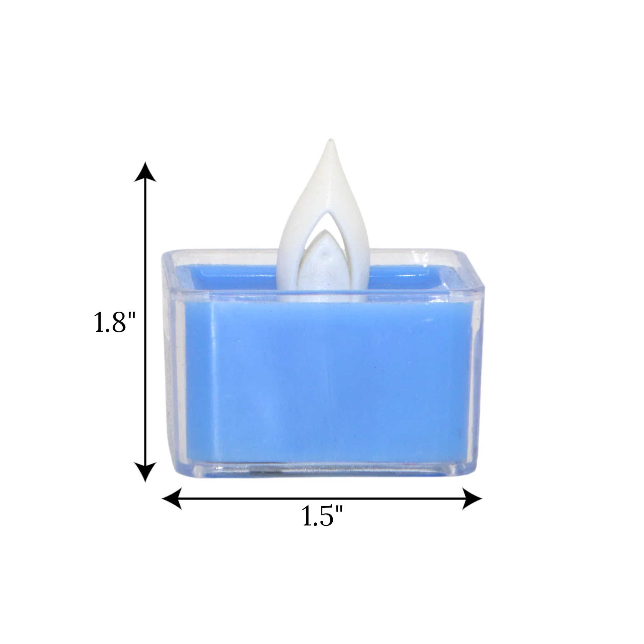 led tea light candle blue 1pc china 1.8x1.5 - Image 2