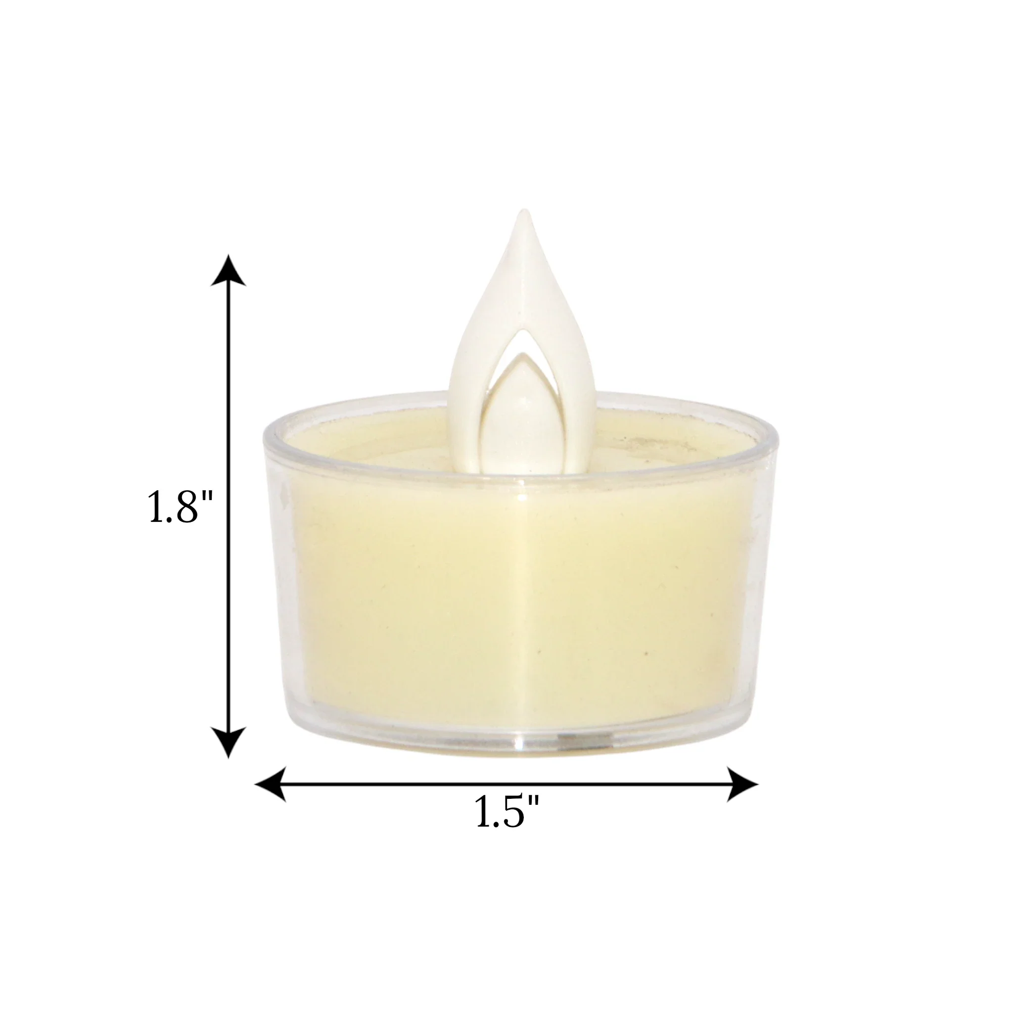 led tea light candle off white 1pc china 1.8x1.5 - Image 2