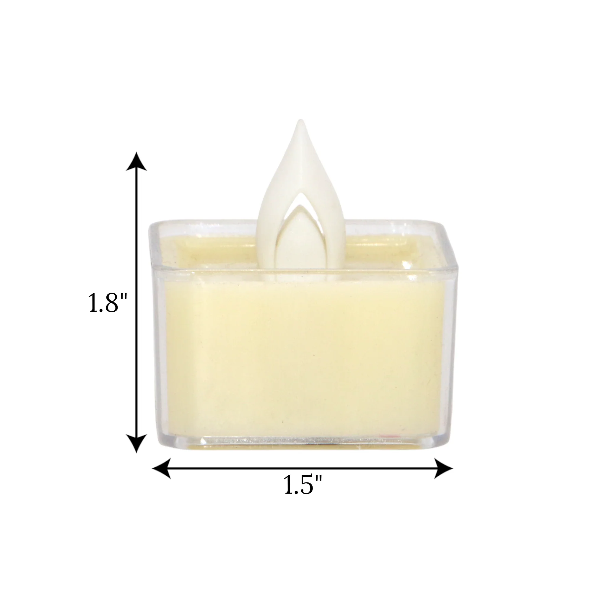 led tea light candle off white 1pc china 1.8x1.5 - Image 2