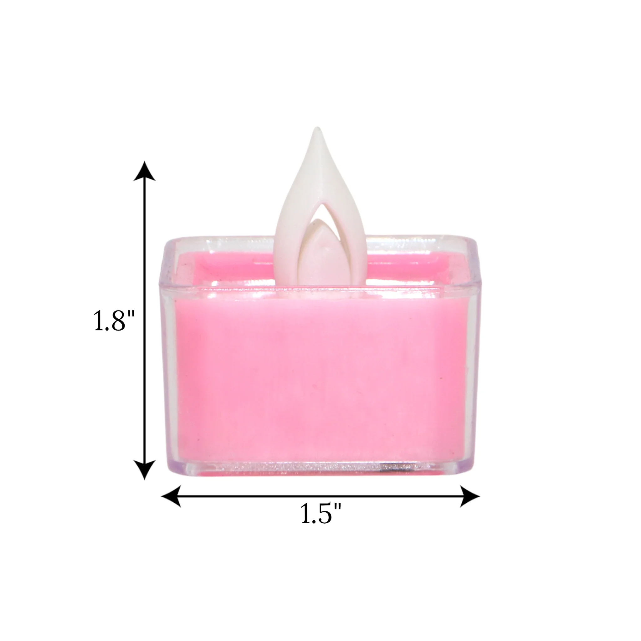 led tea light candle pink 1pc china 1.8x1.5 - Image 2