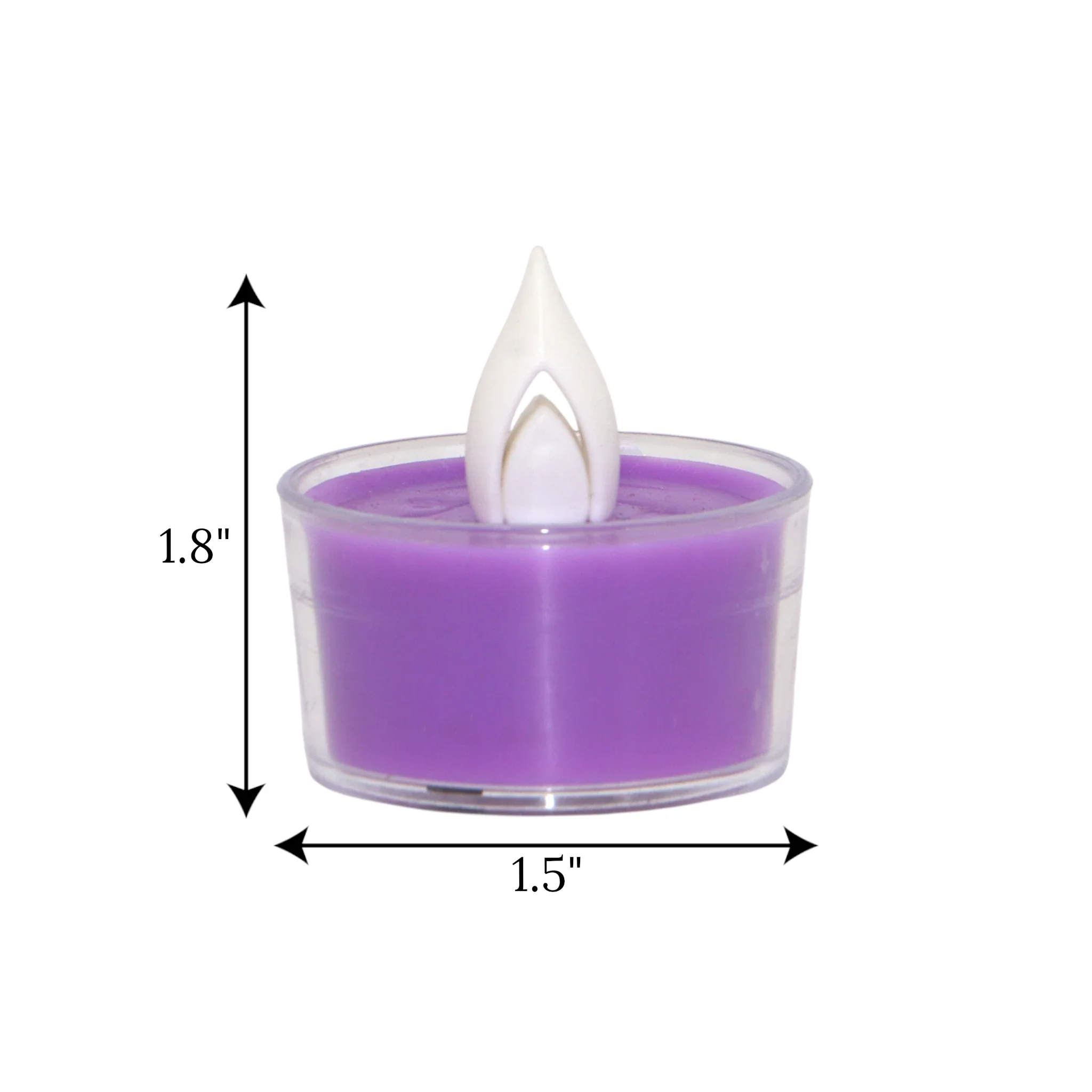 led tea light candle purple 1pc china 1.8x1.5 - Image 2