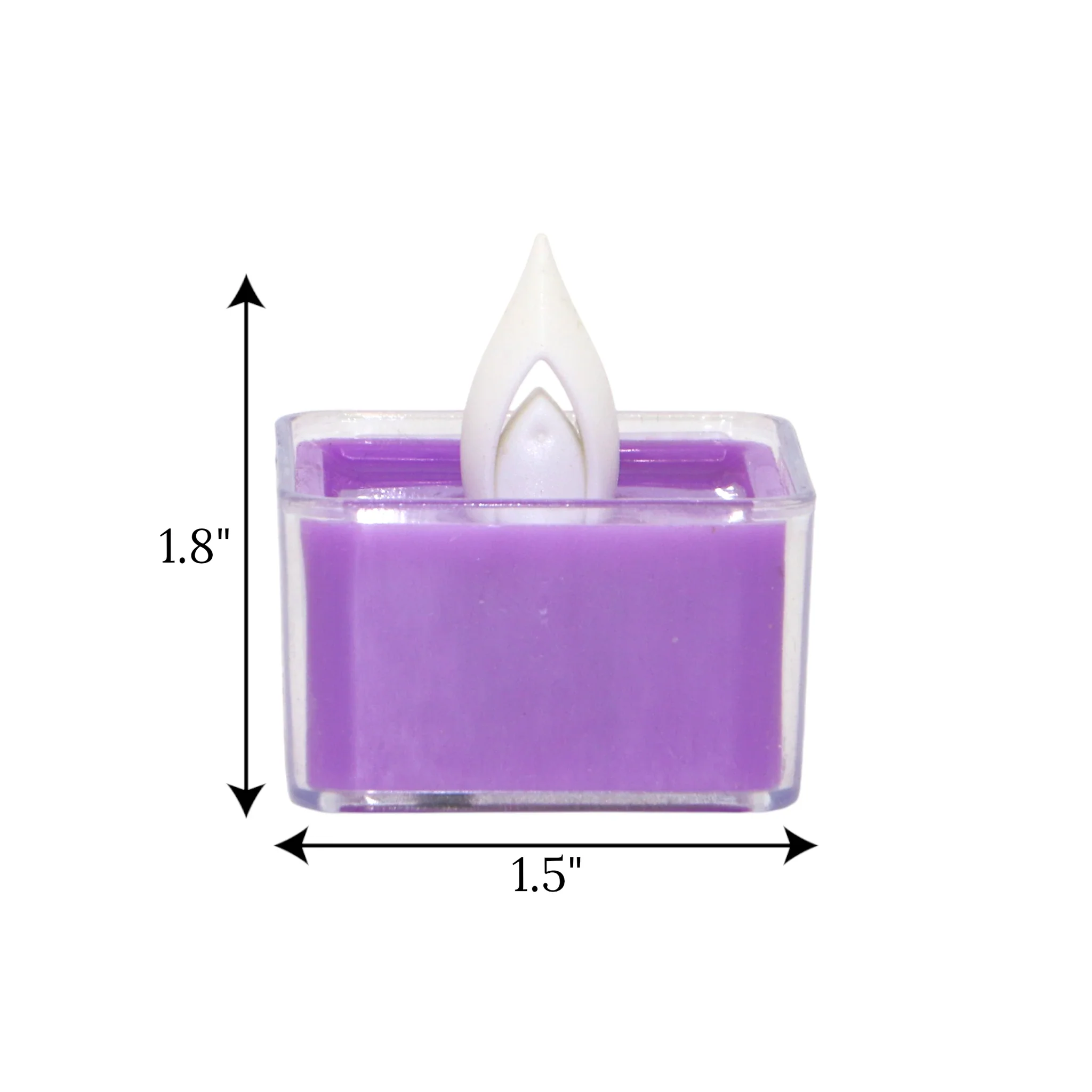 led tea light candle purple 1pc china 1.8x1.5 - Image 2
