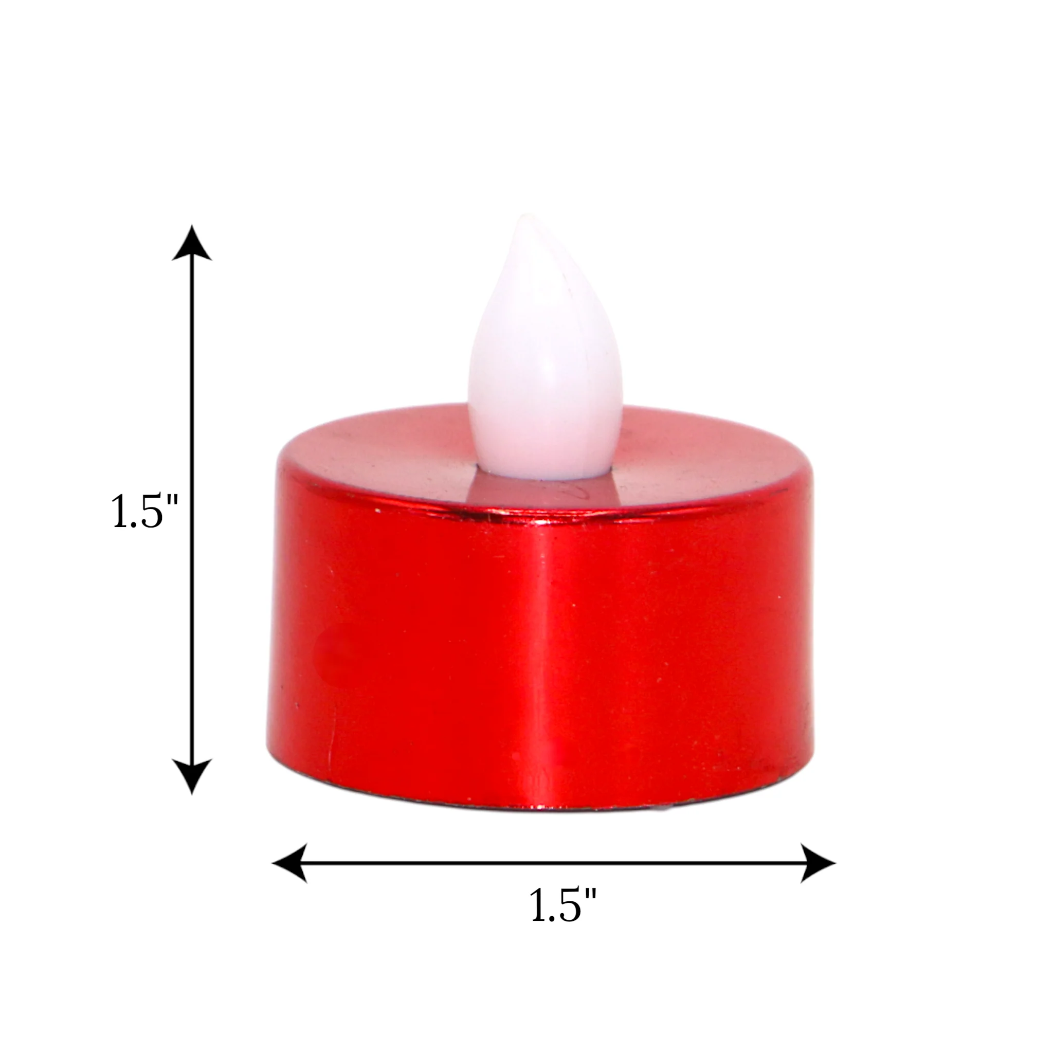led tea light candle red 1pc china 1.5x1.5 - Image 2