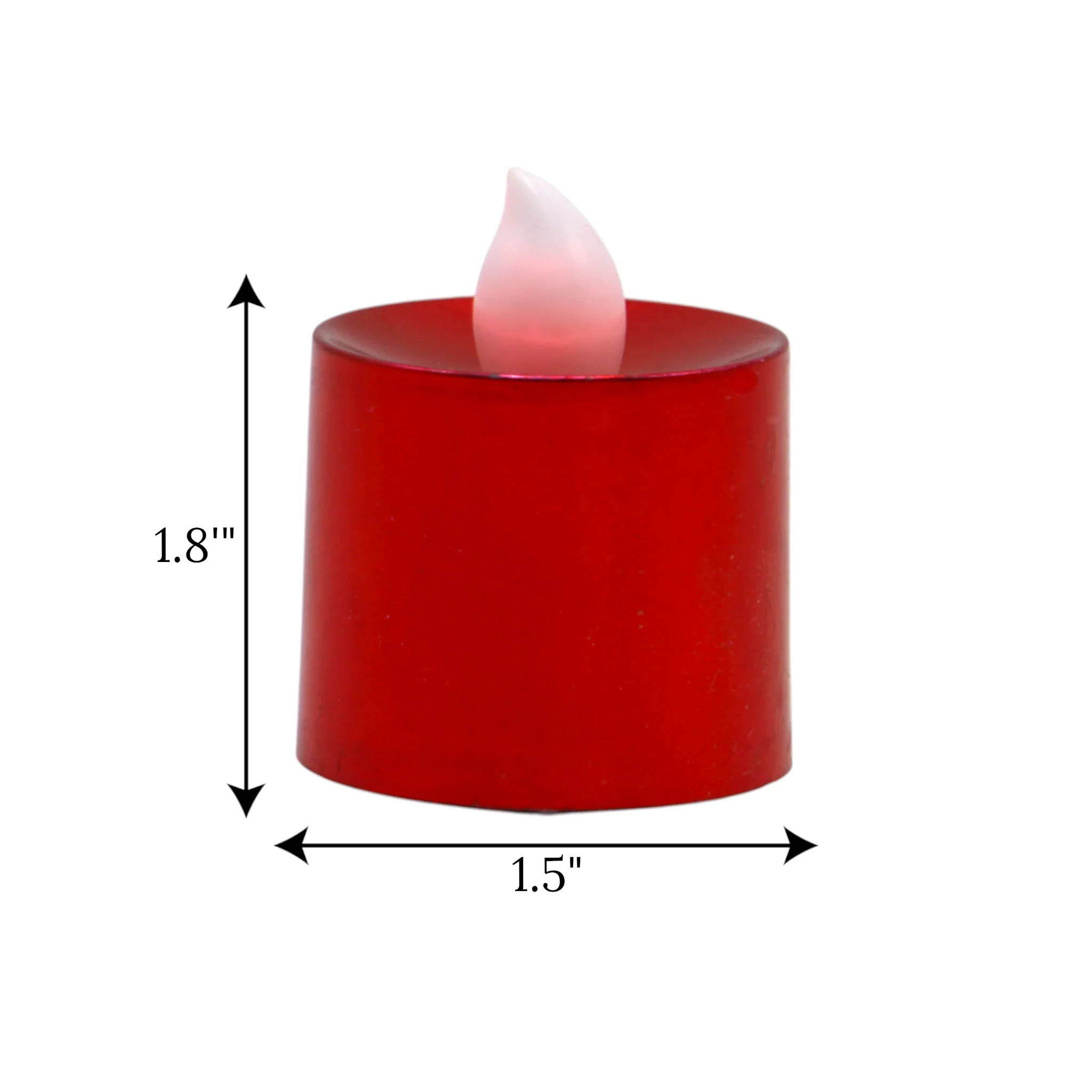 led tea light candle red 1pc china 1.8x1.5 - Image 2
