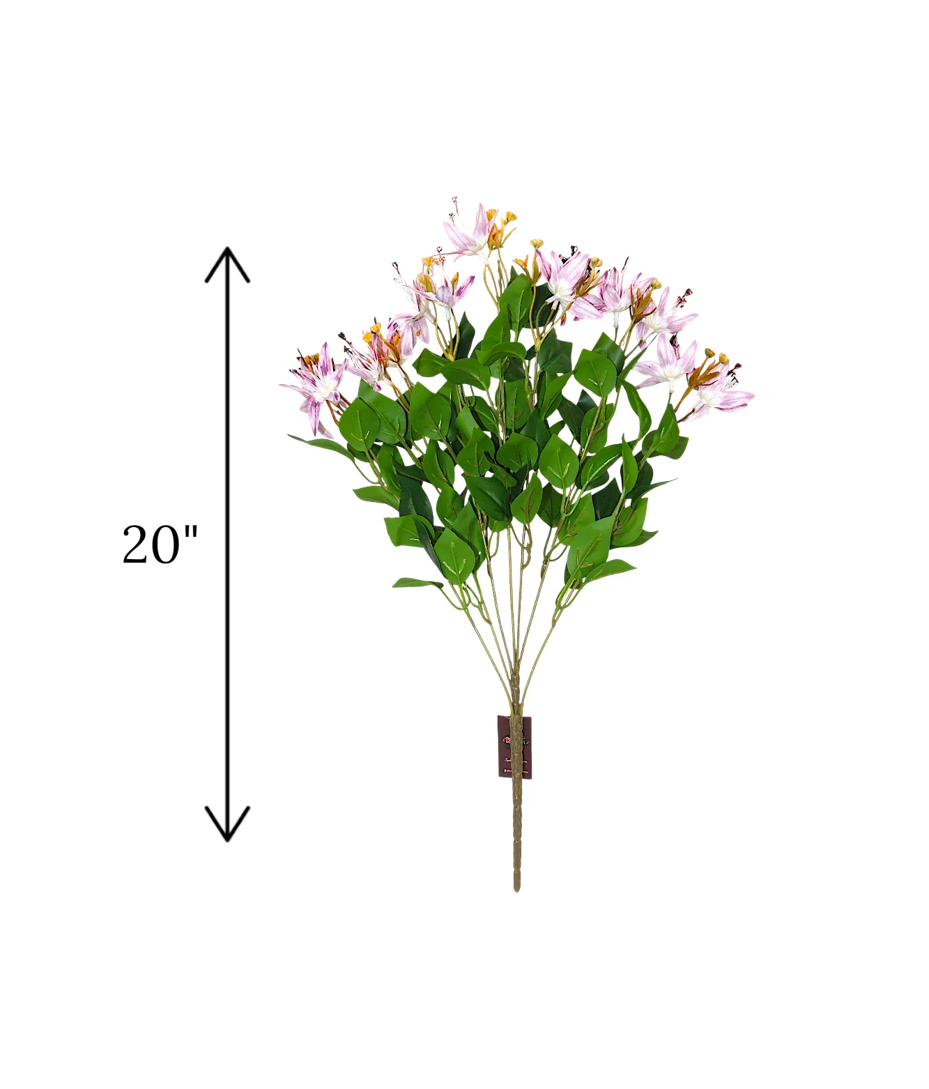 lilly flower bunch white & purple china "20" - Image 2
