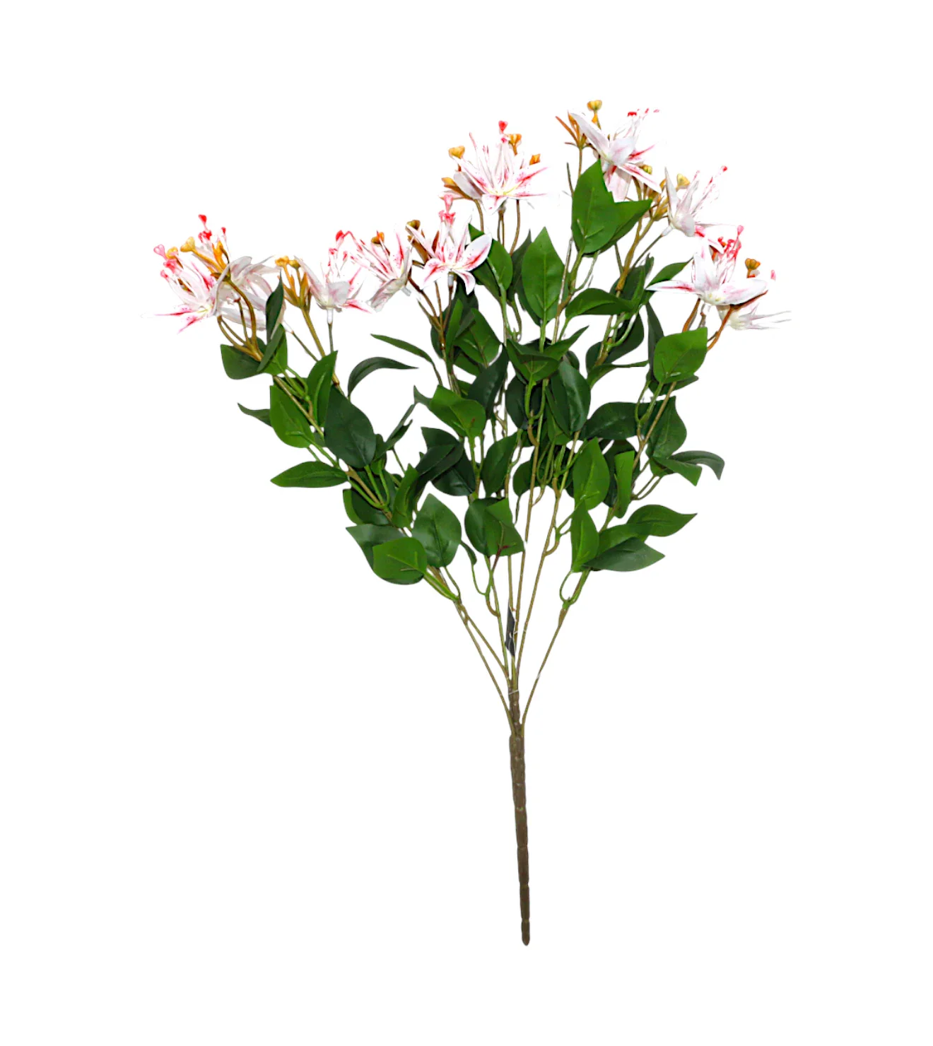 lilly flower bunch white & red china "20"