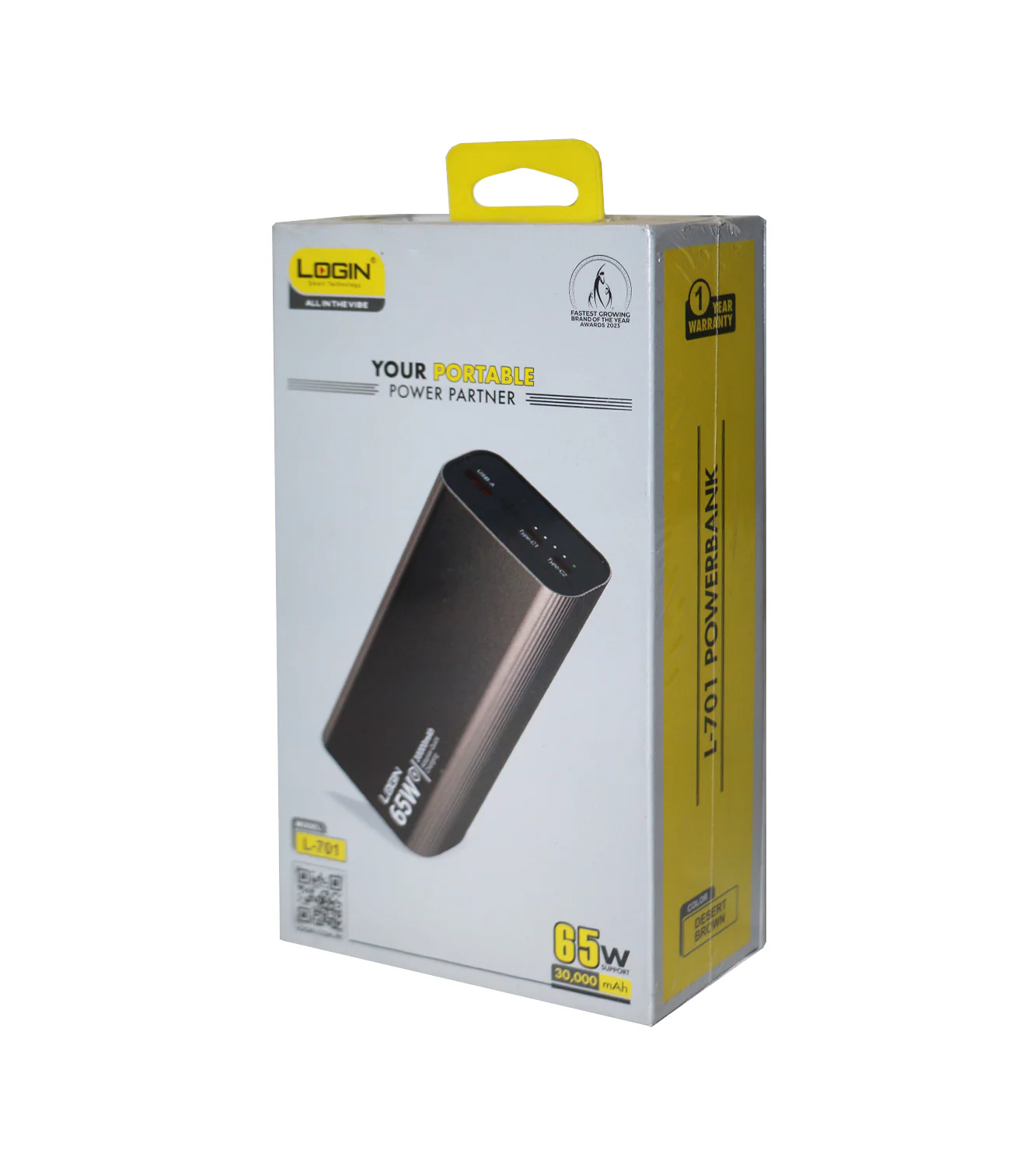 login portable power bank 30000 mah l-701 - Image 2