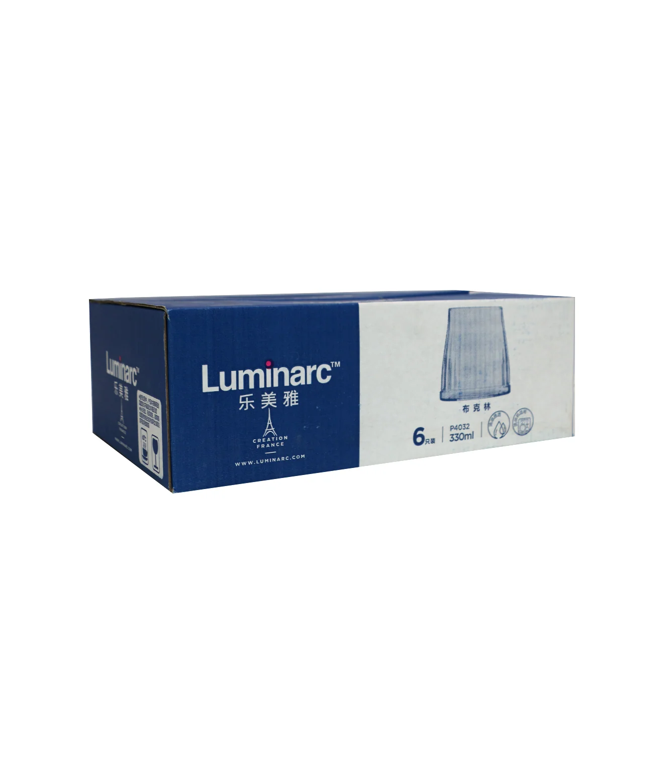luminarc glass 6pc china p4032 - Image 3