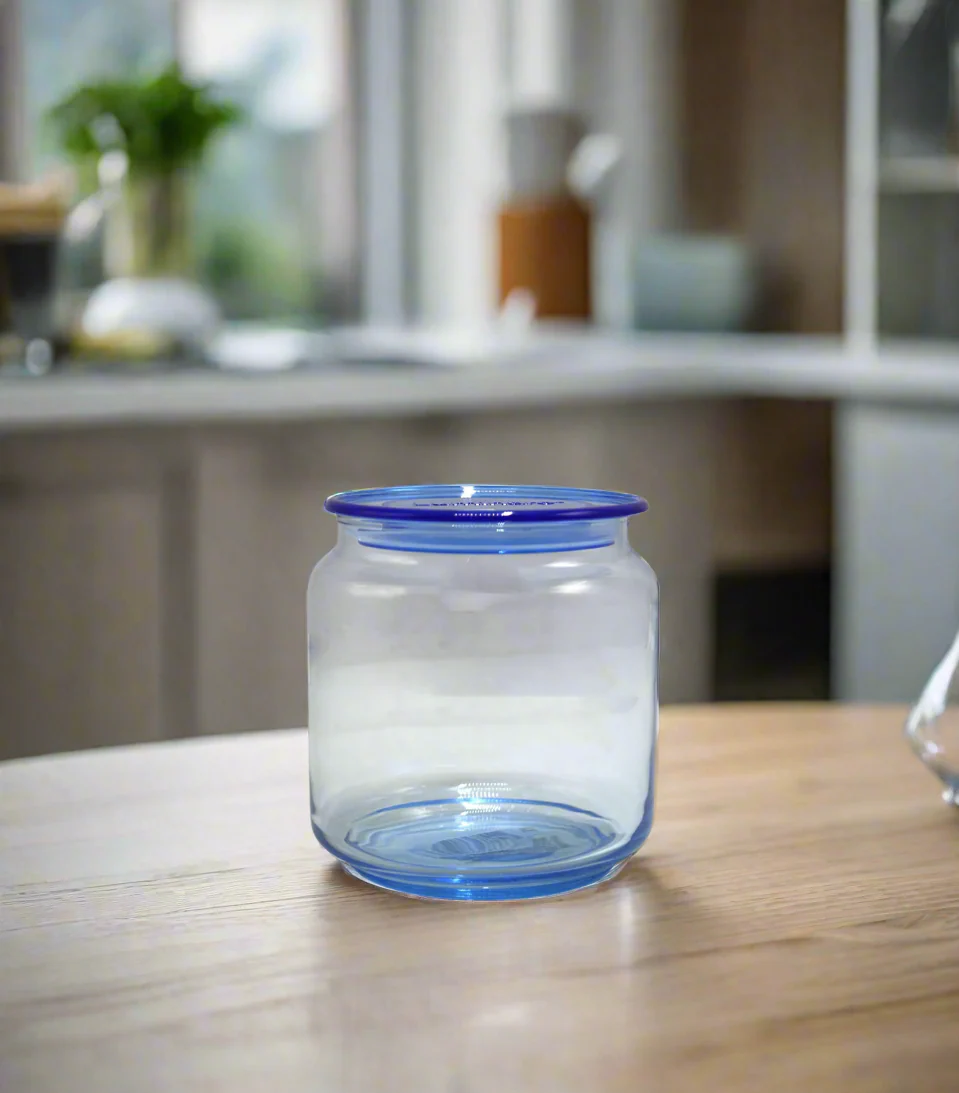 luminarc glass jar & lid 500ml china 0105 ice blue