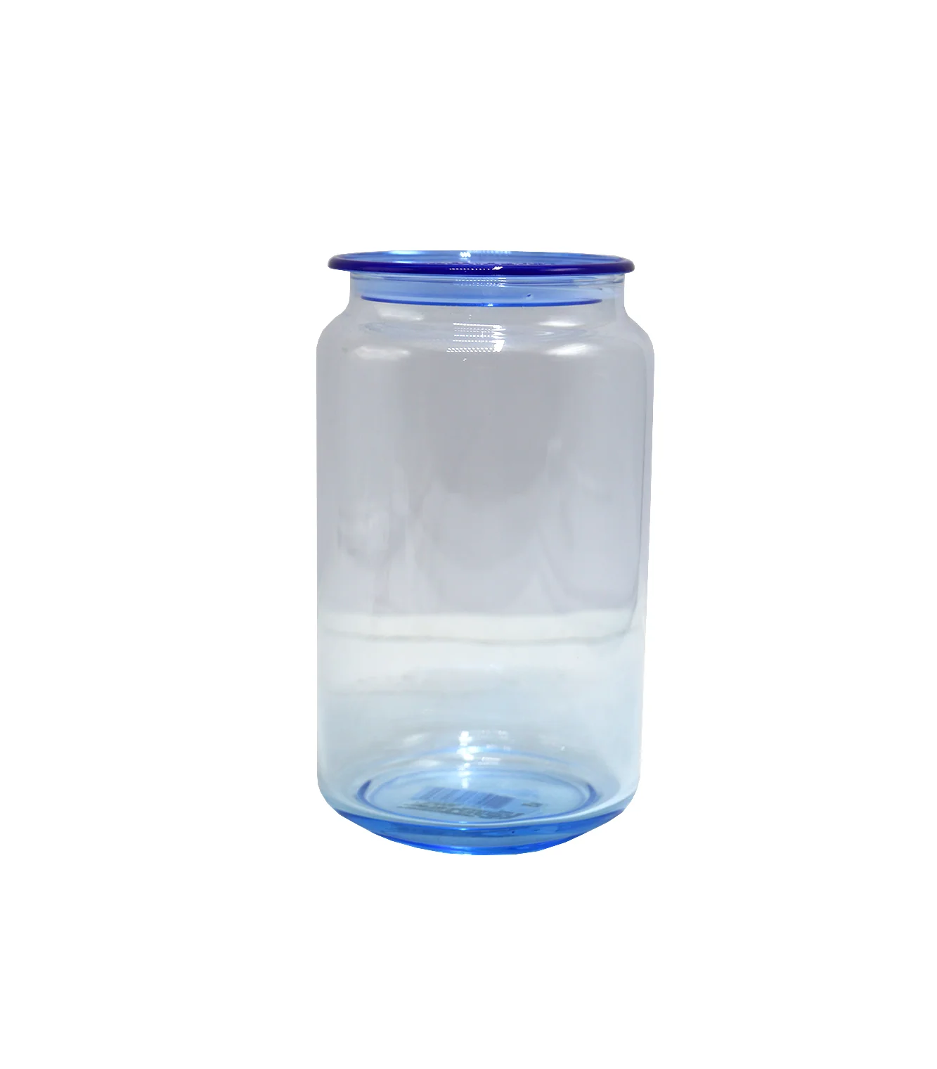 luminarc glass jar & lid blue china l0364 - Image 2