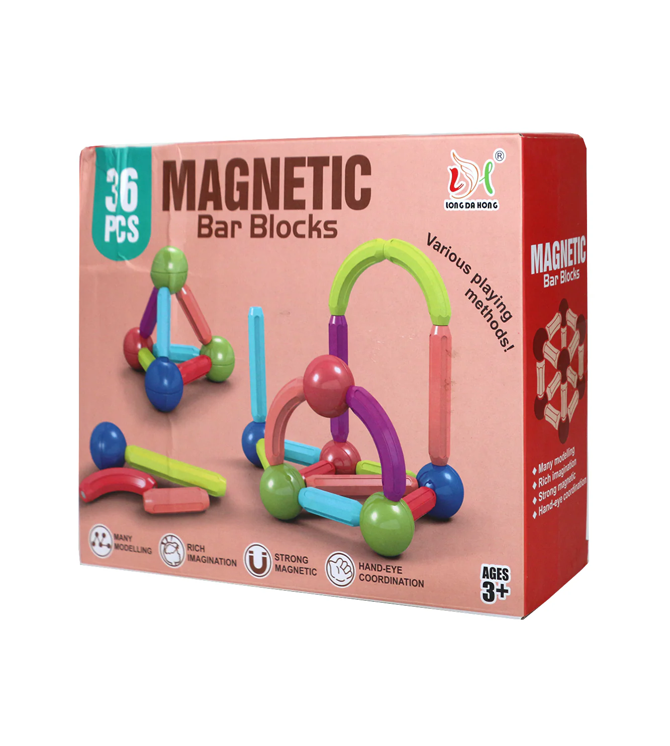 magnetic bar blocks 36pc 096f1 - Image 2