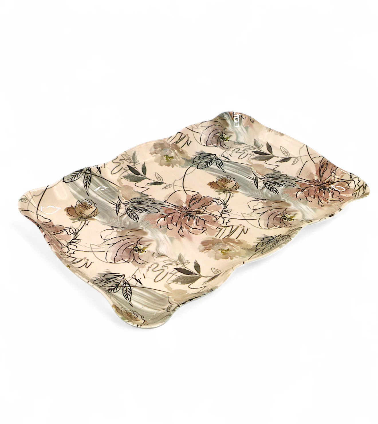 melamine tray printed elegant large - Image 2