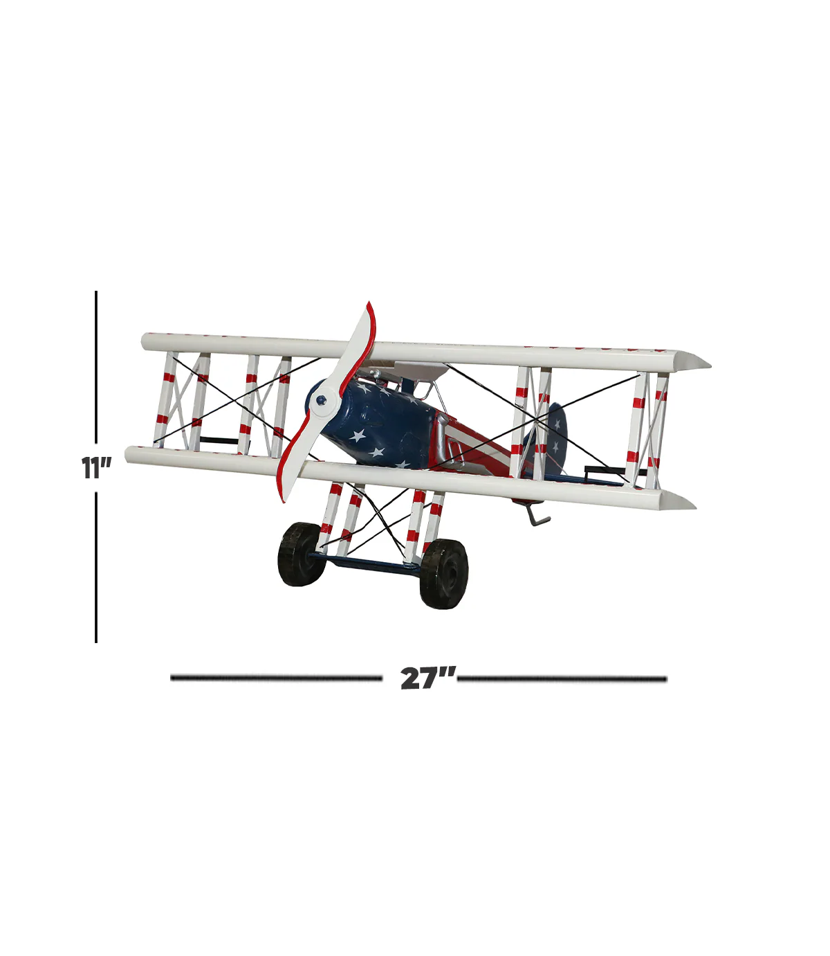 metal antique decoration plane 11''x27'' china d562 - Image 2