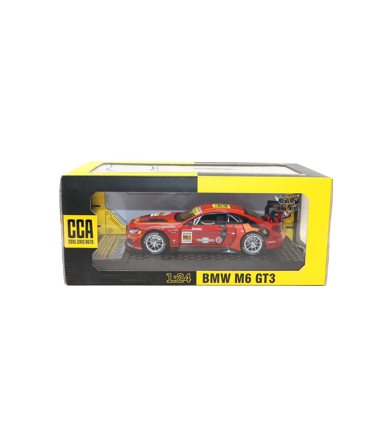 metal car model bmw m6 gt3 1:24 68278k - Image 3