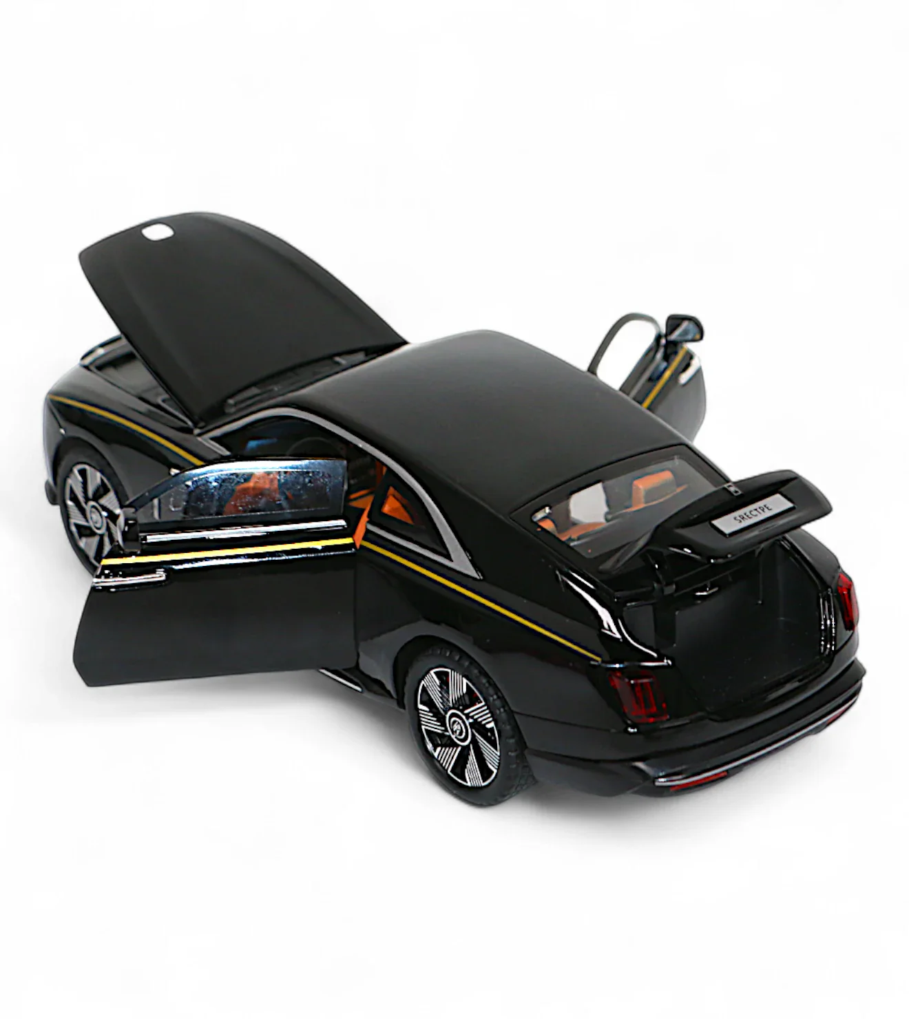 die-cast metal car rolls royce spectre 1:24 model with music & lights - Image 2