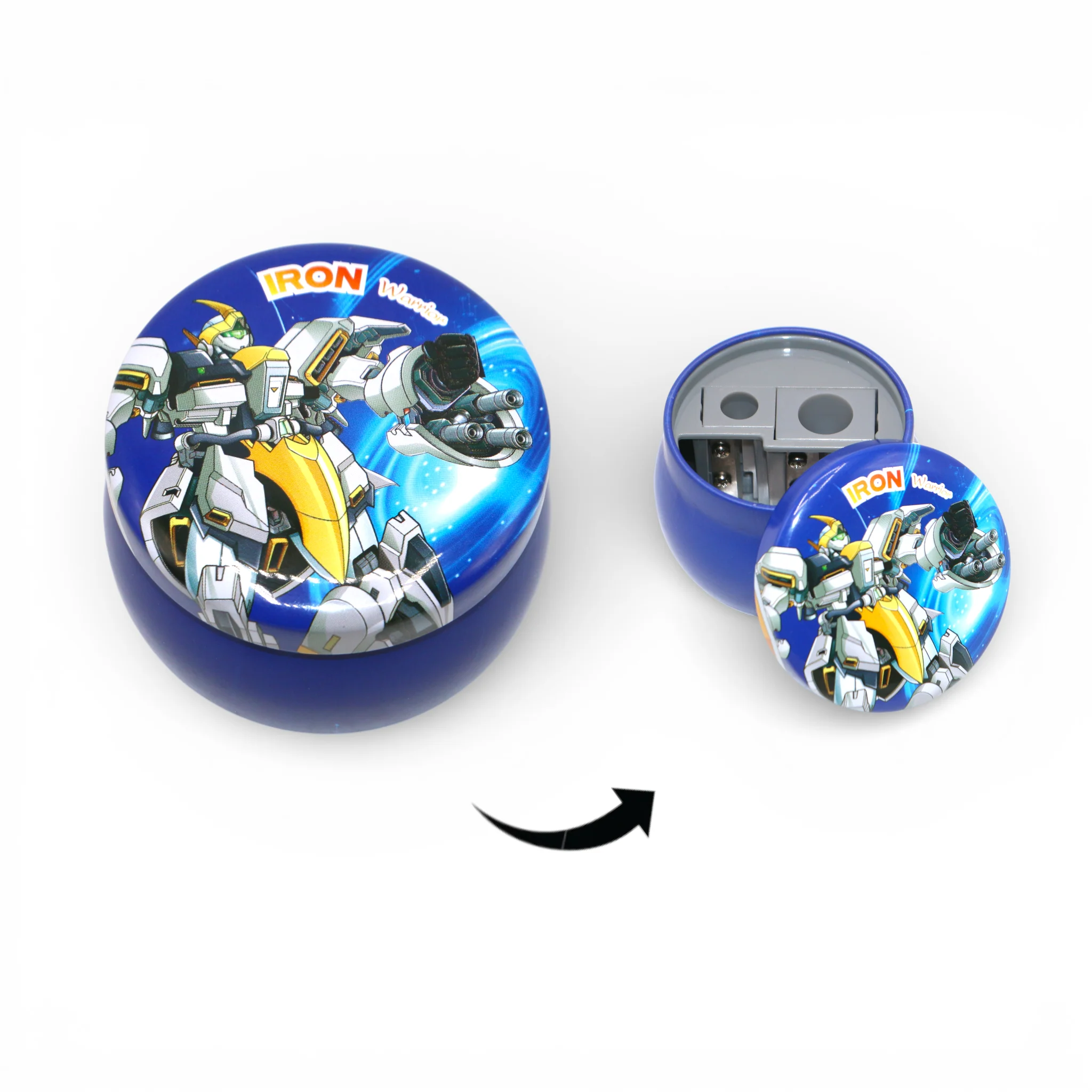 metal jar sharpener with 2 hole 6831 china - Image 3