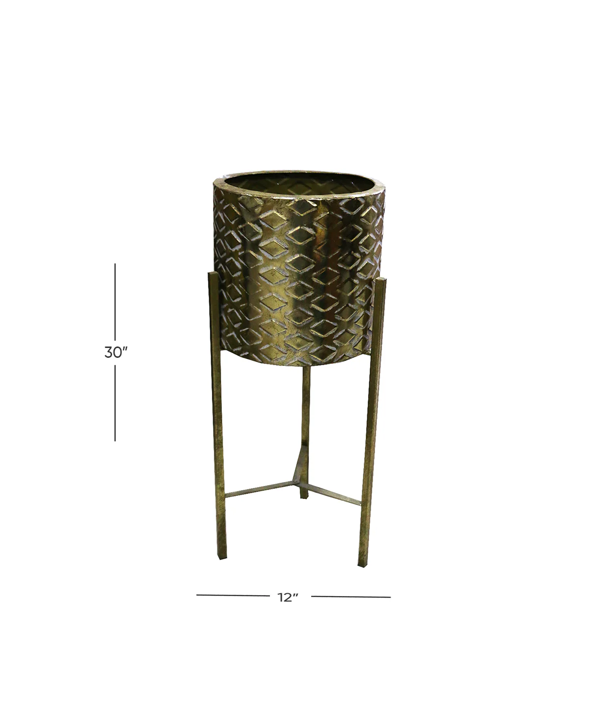 metal planter 30"hx12"w china d545 - Image 2