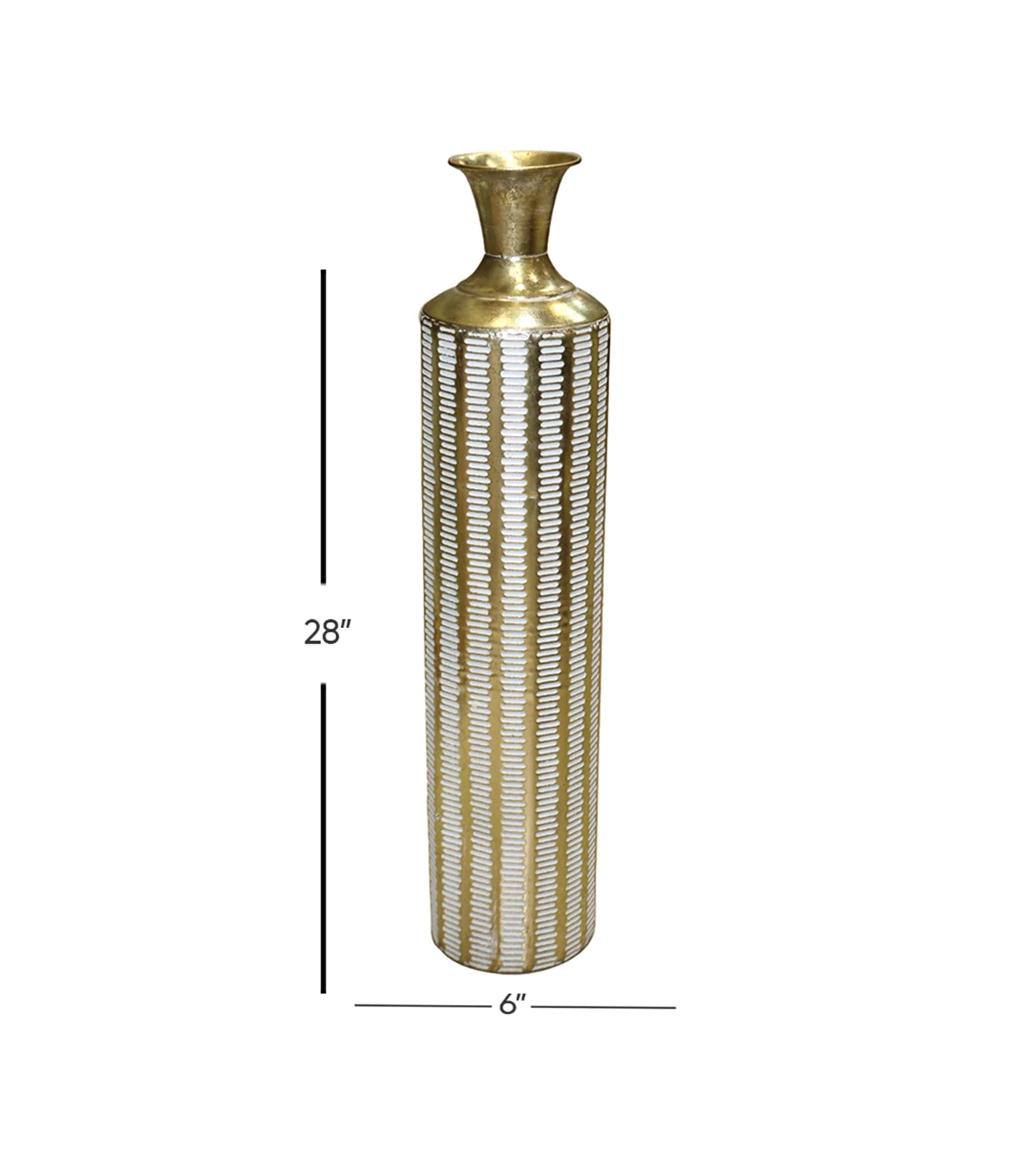 metal vase small 28''x6'' d937 china - Image 2