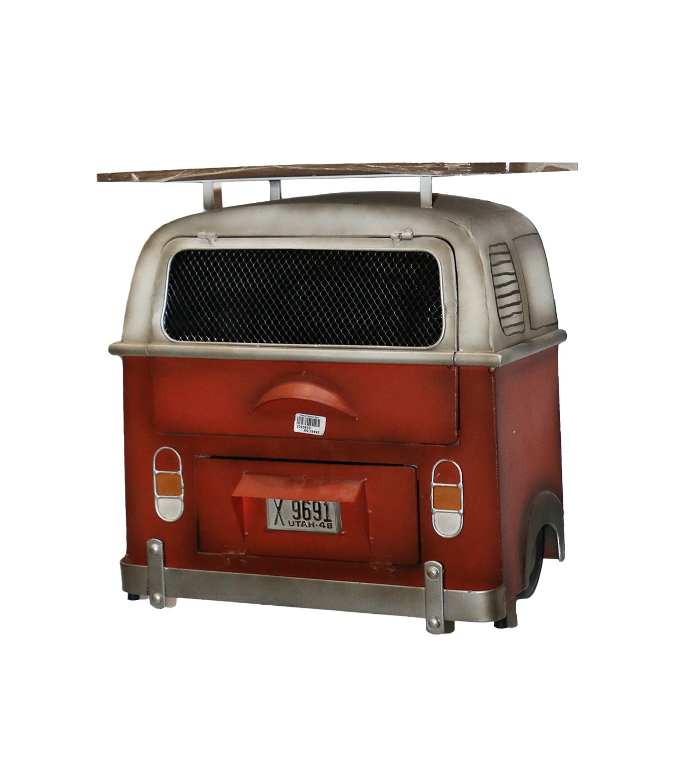 metal wall decor box with shelf bus 17''x17.5'' china 80006